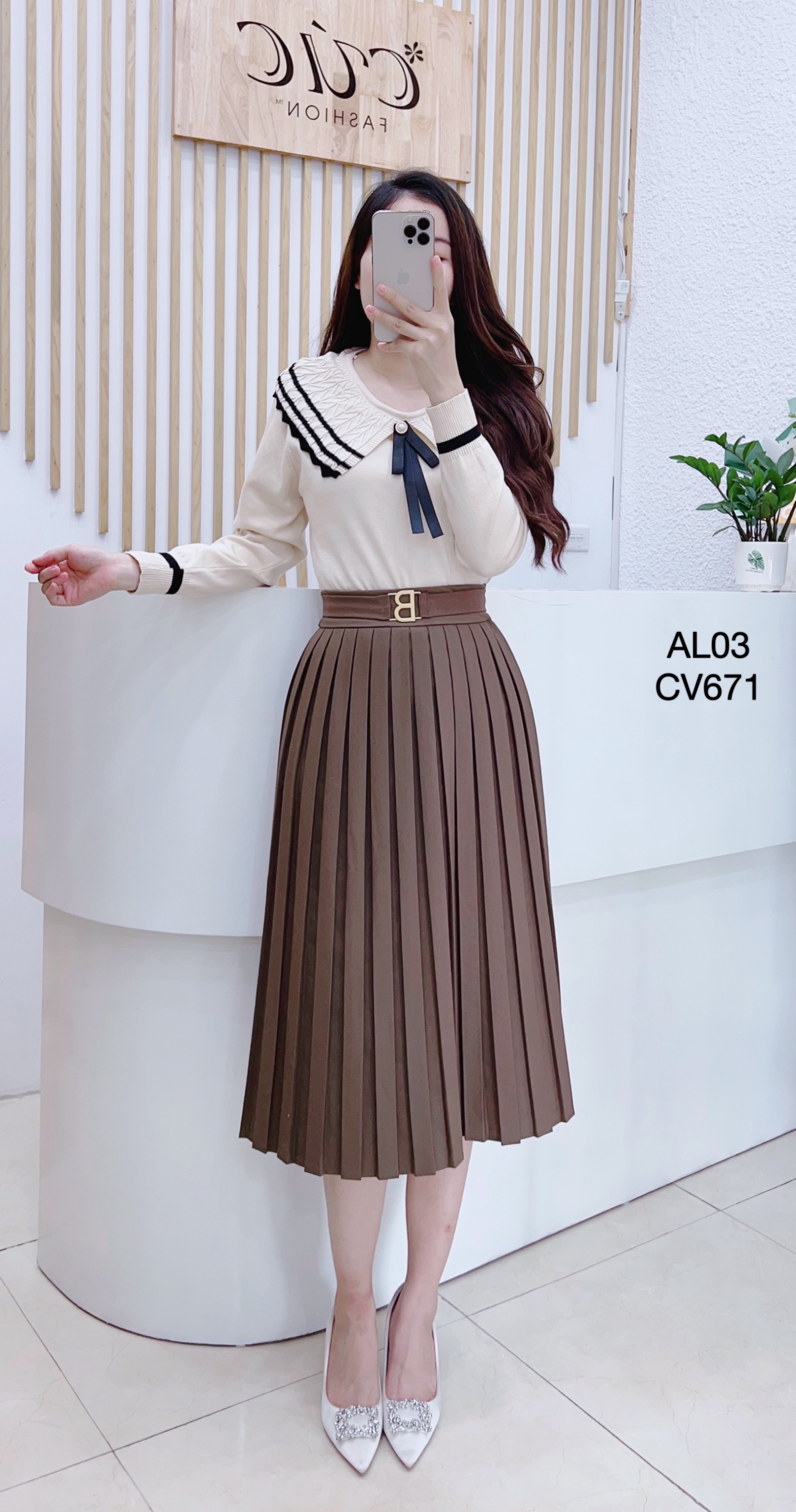 CV671 cv xếp ly đai B