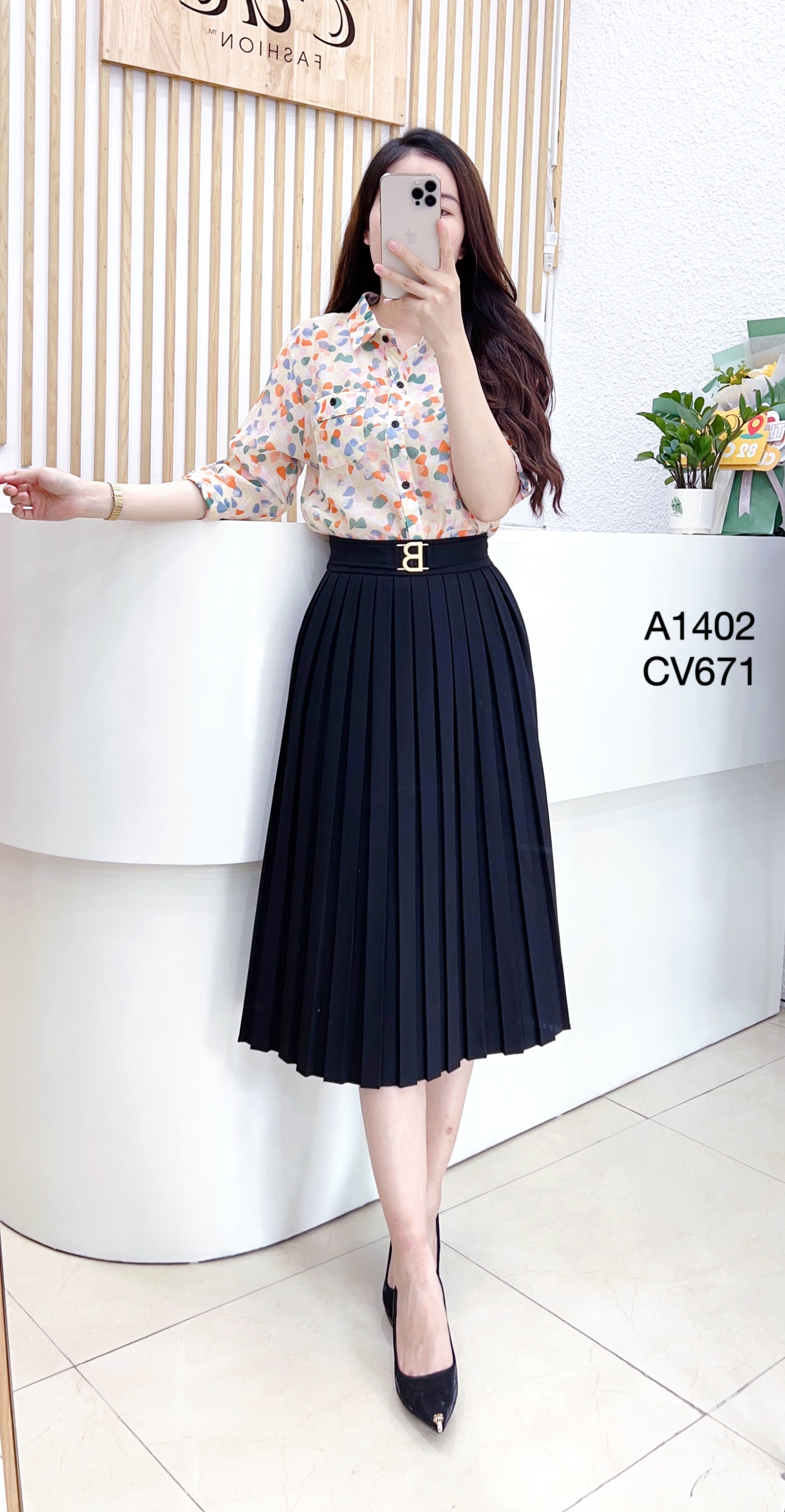 CV671 cv xếp ly đai B