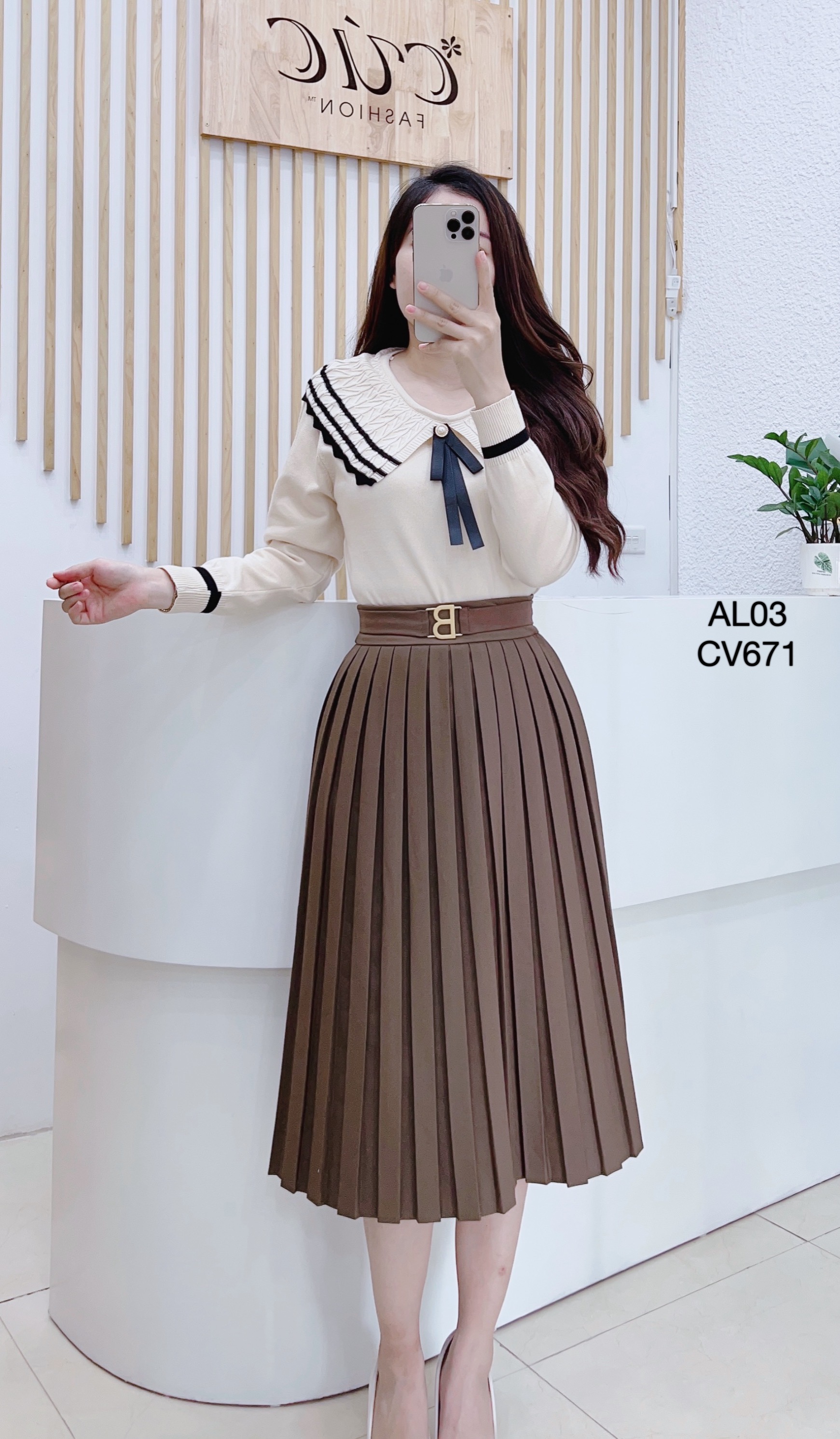 CV671 cv xếp ly đai B