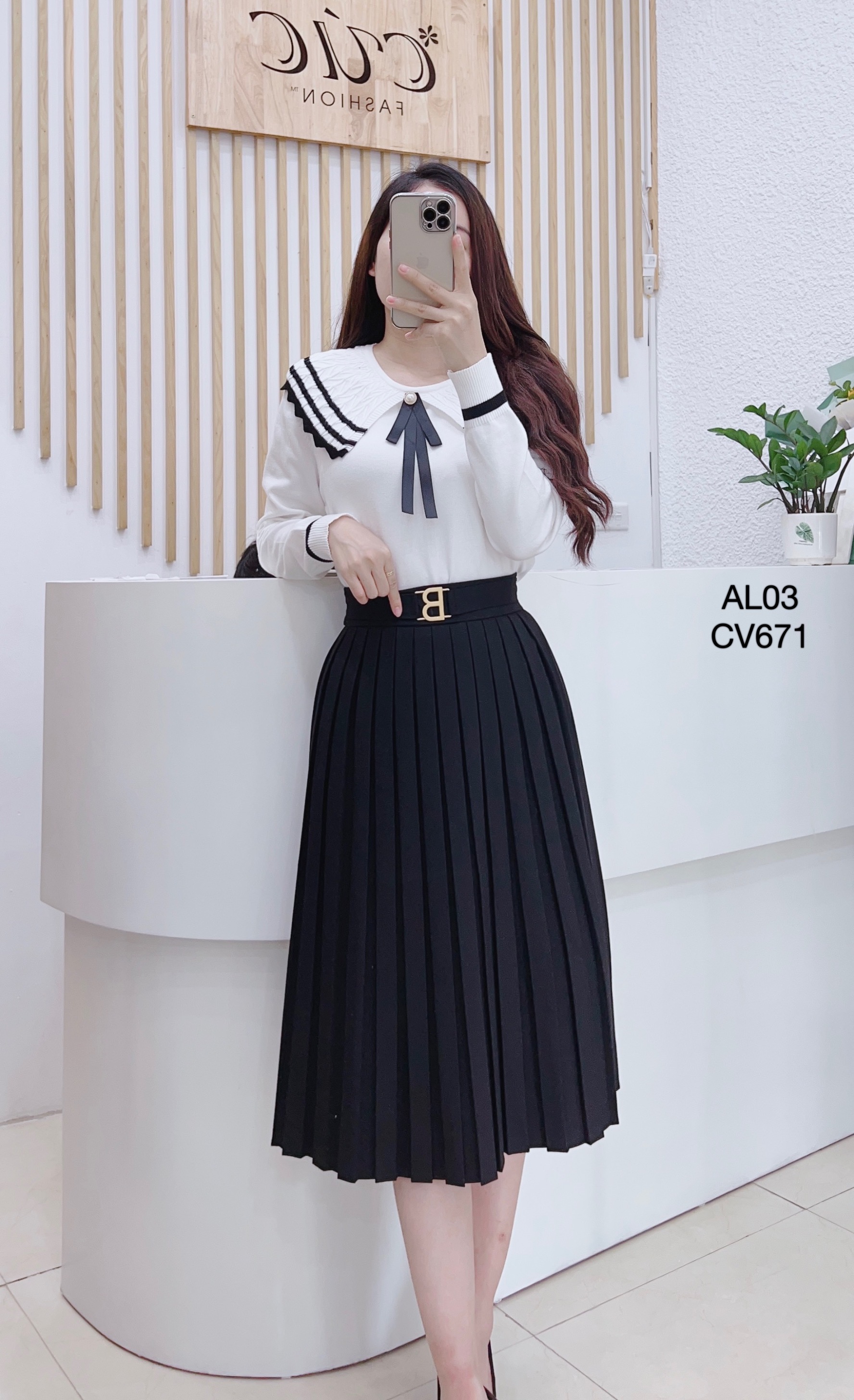 CV671 cv xếp ly đai B
