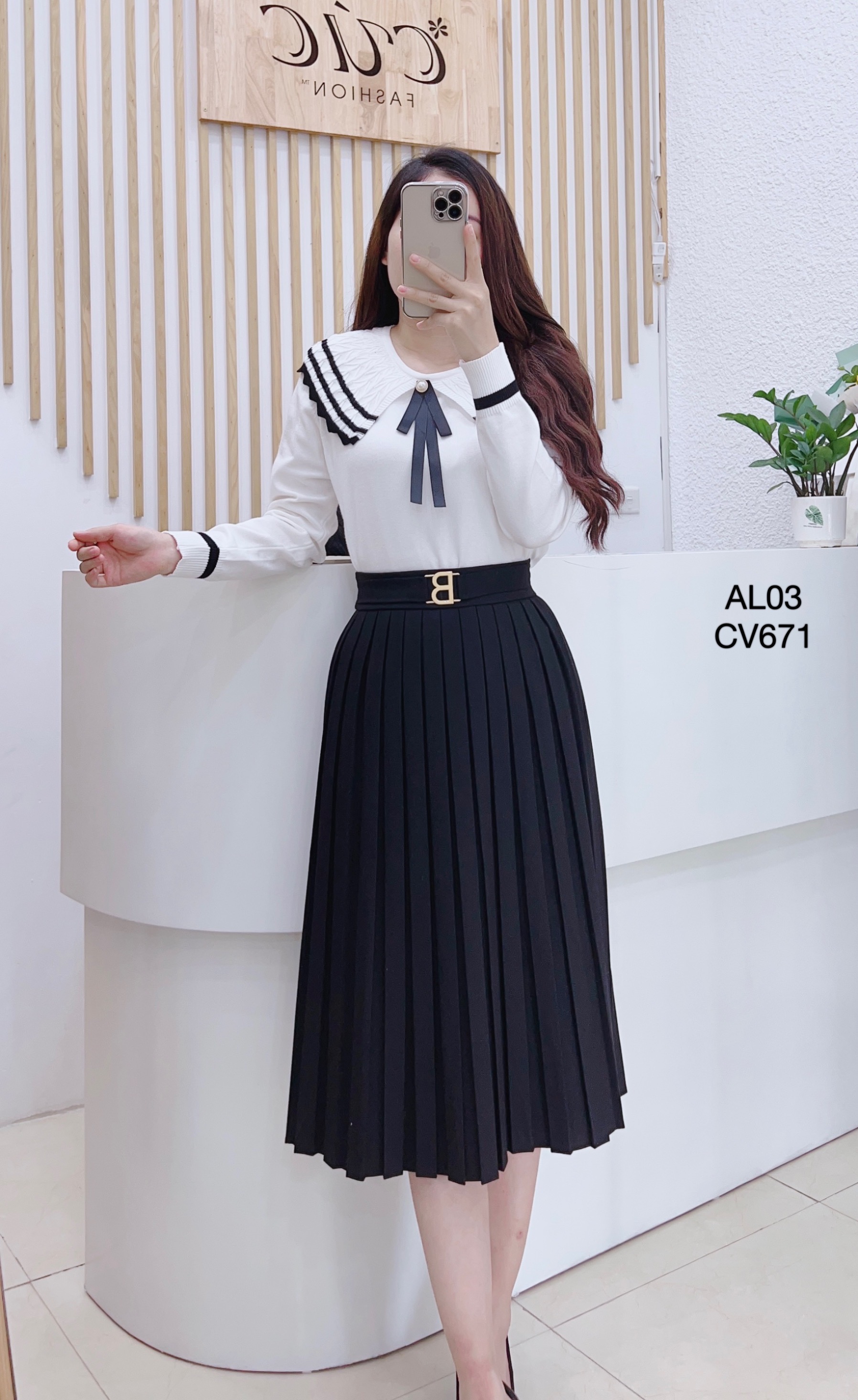 CV671 cv xếp ly đai B