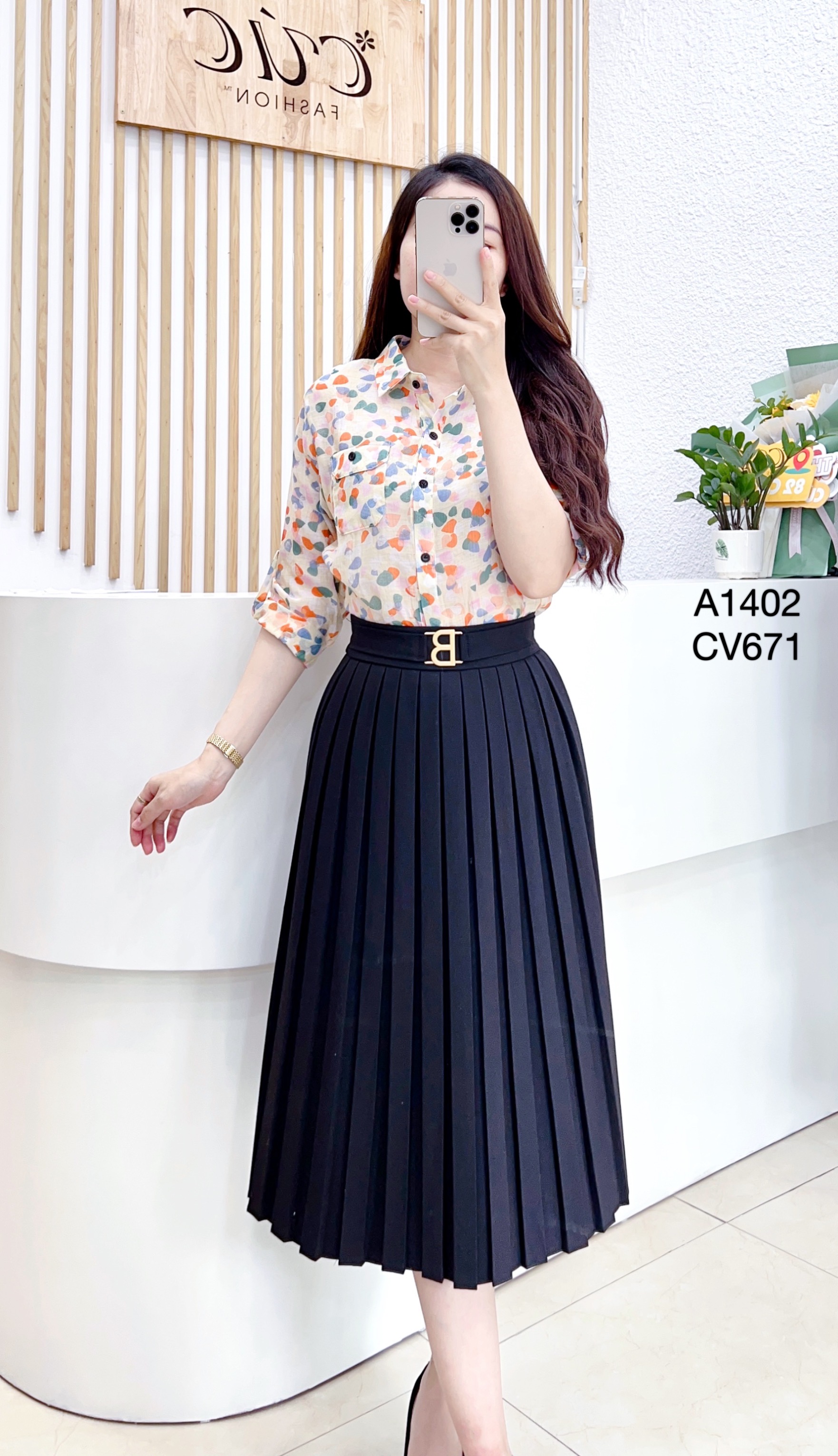 CV671 cv xếp ly đai B