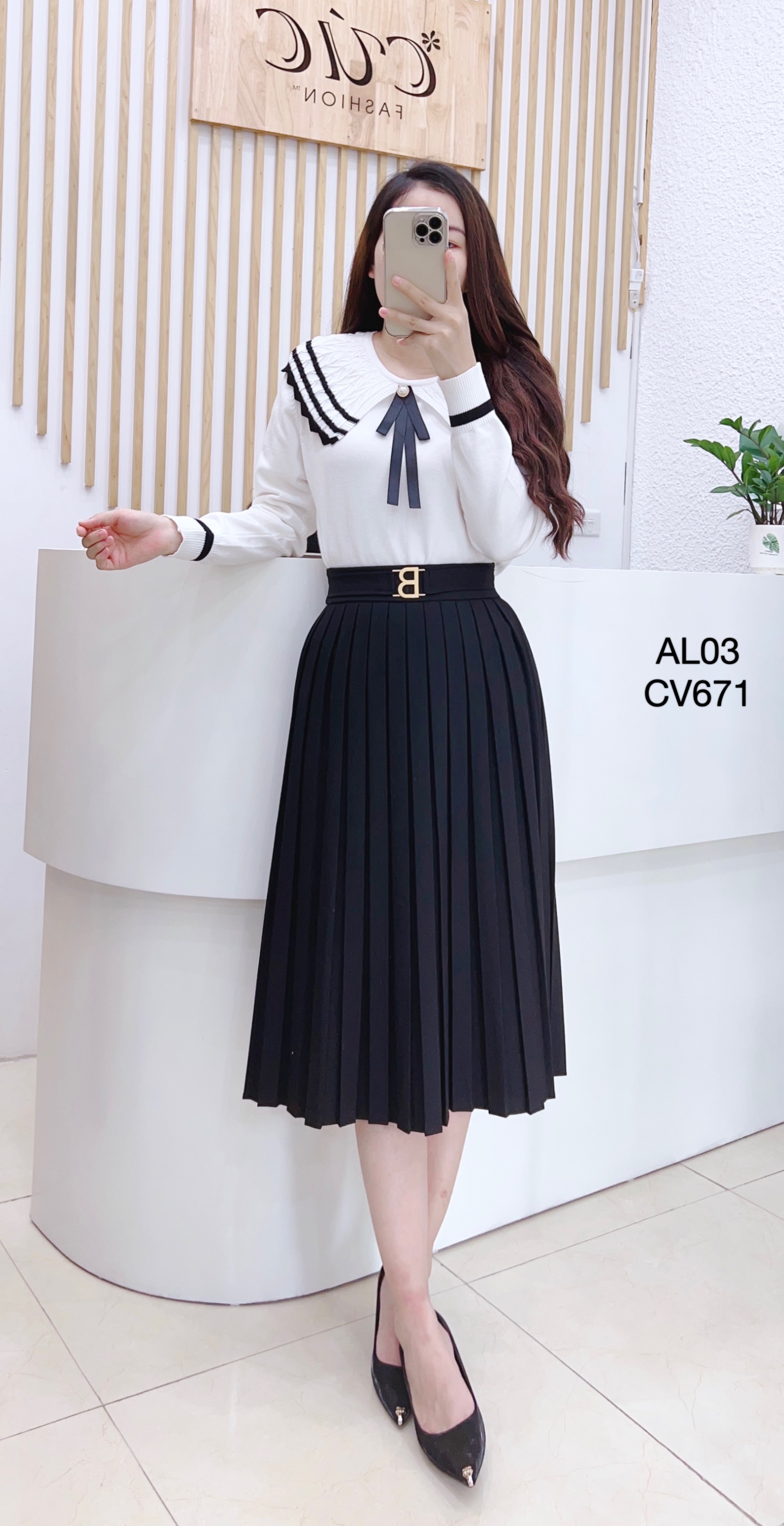 CV671 cv xếp ly đai B