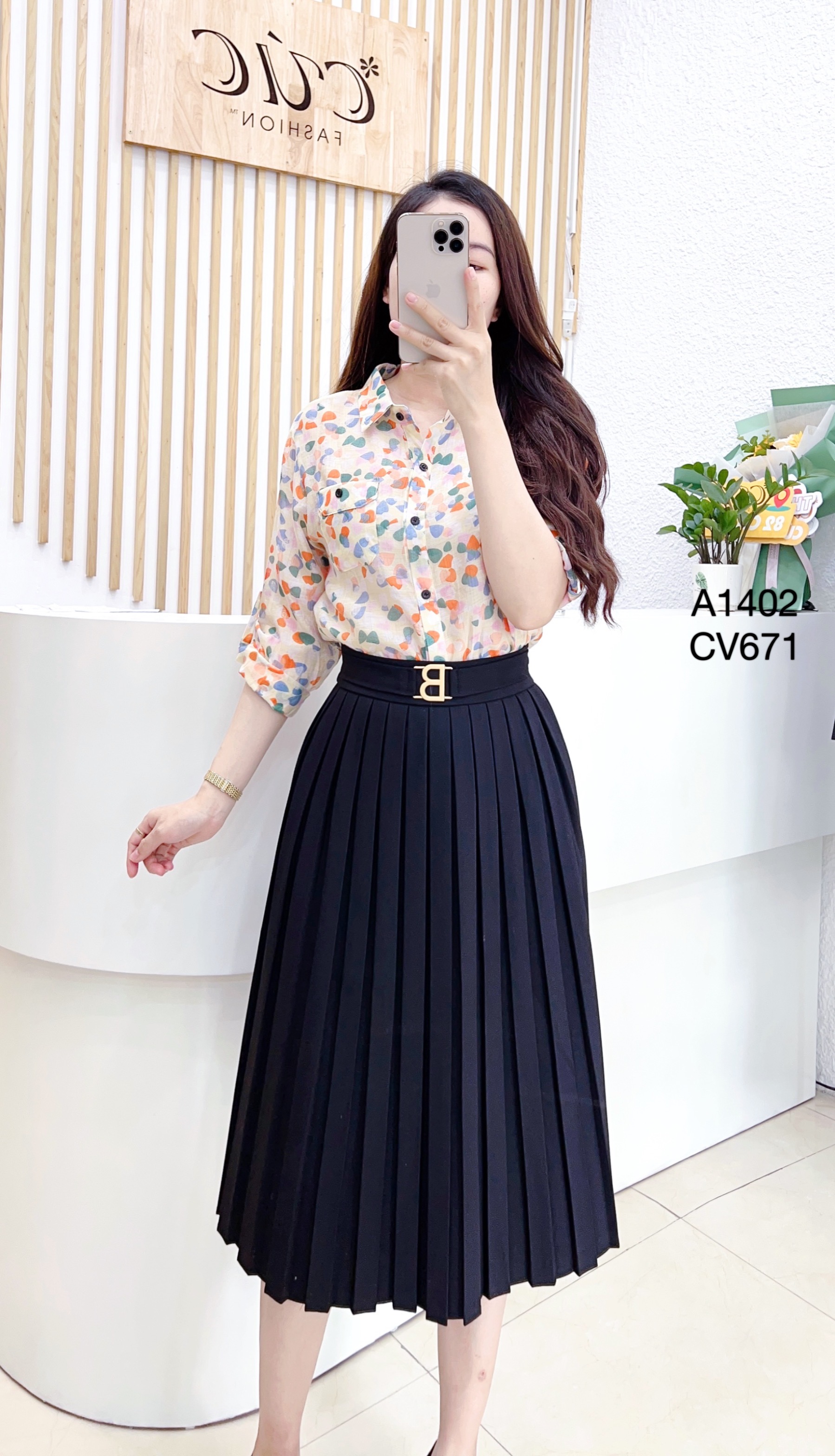 CV671 cv xếp ly đai B