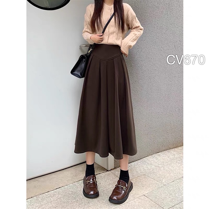 CV670 cv dạ xếp ly