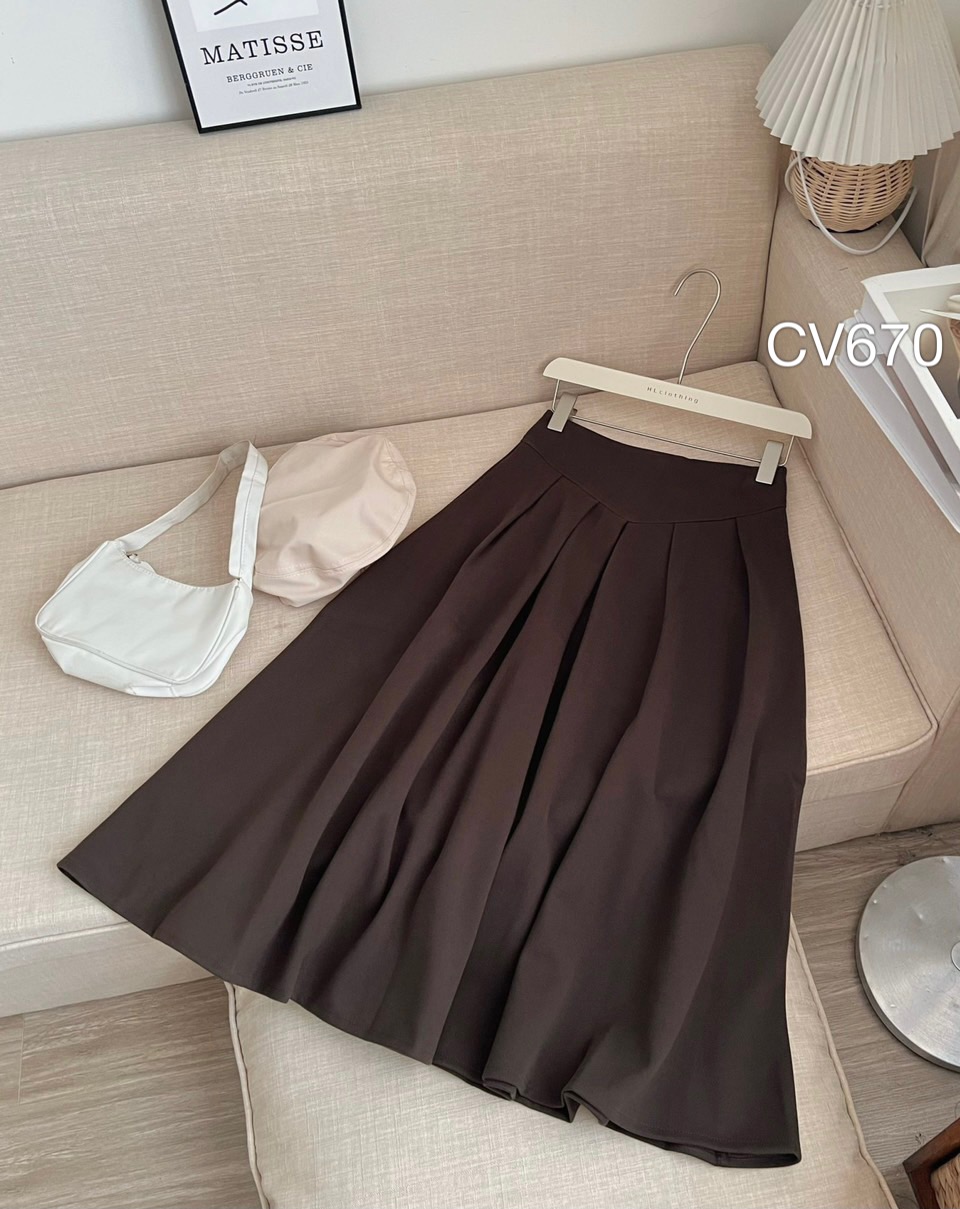 CV670 cv dạ xếp ly
