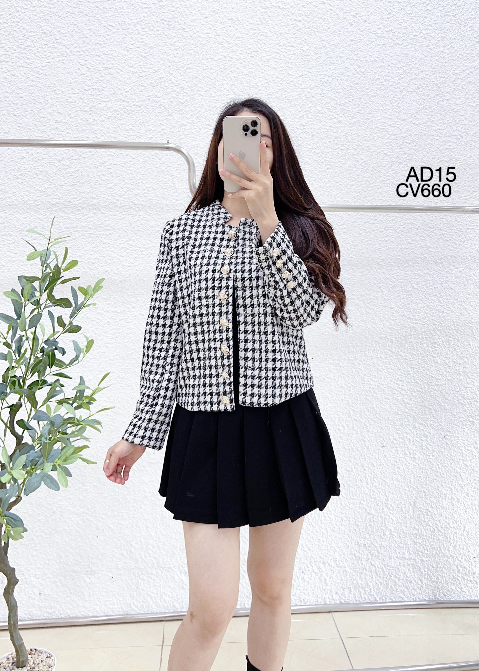 CV660 CV Xếp ly to ngắn