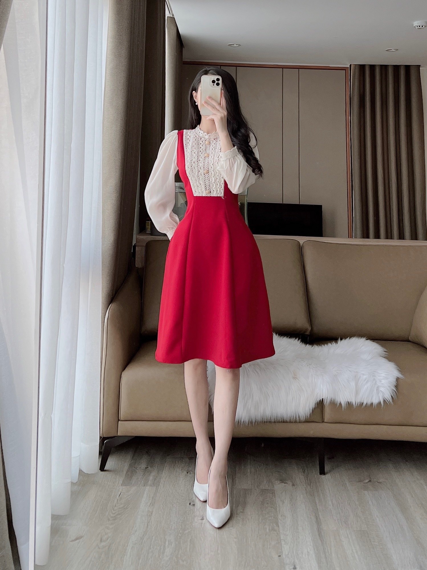 VX742 Váy giả yếm