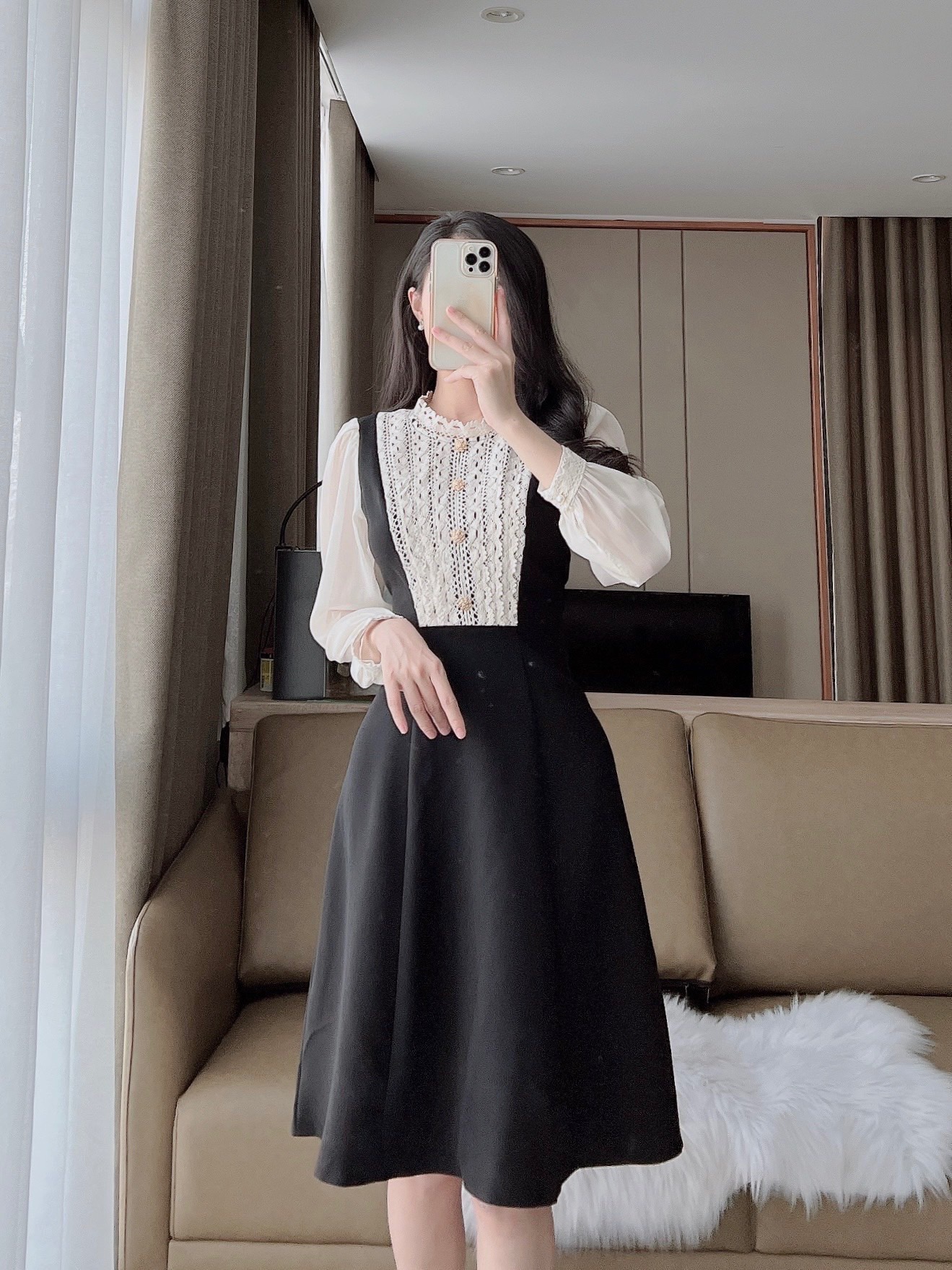 VX742 Váy giả yếm