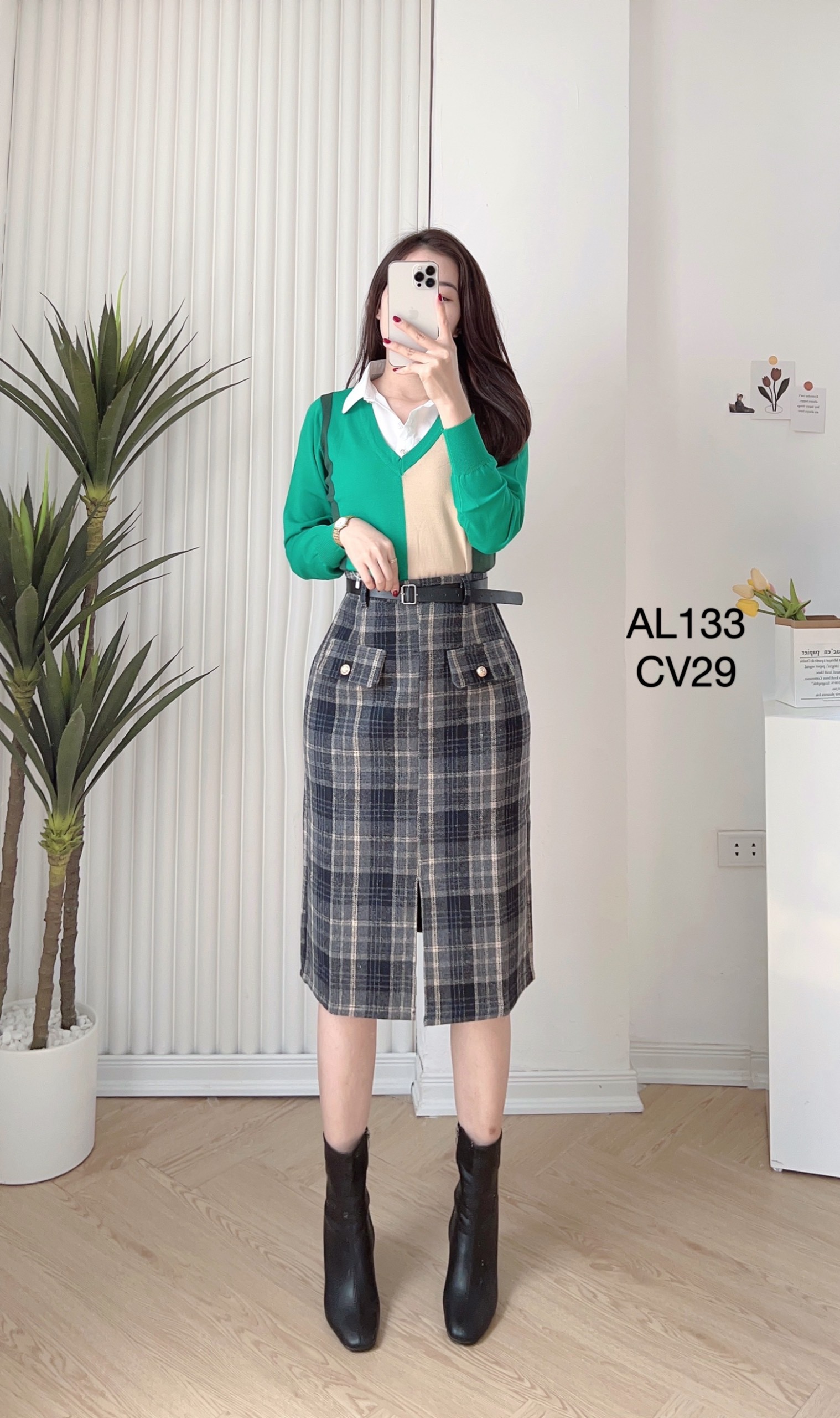 CV29 cv dạ kẻ