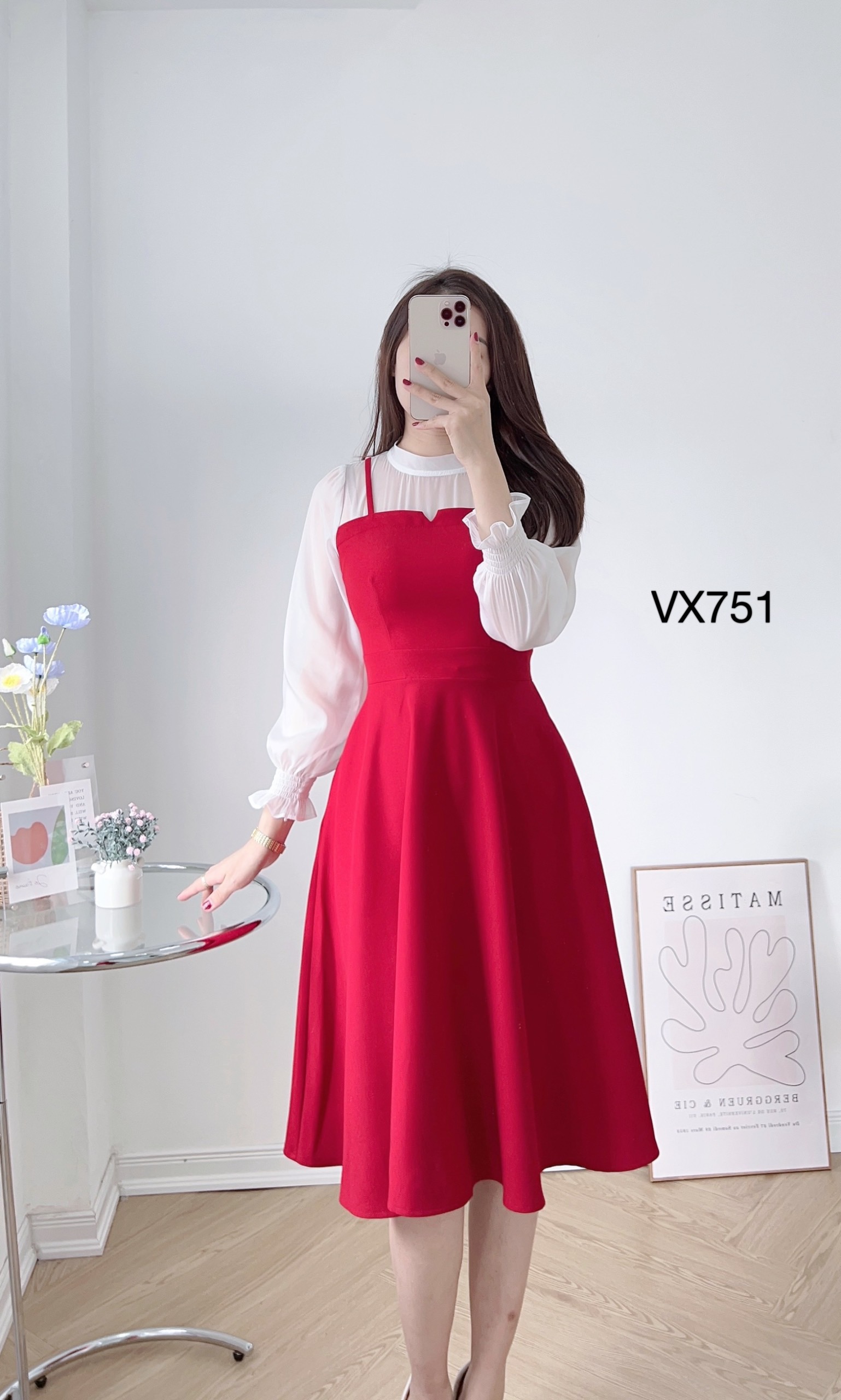 VX751 váy yếm 2 dây