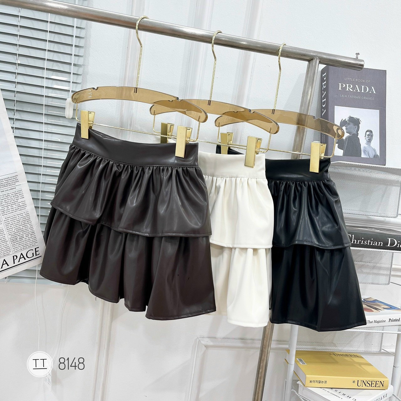 Chân Váy Tầng 2 màu đen trắng ( Mặc Nên Đẹp Như hoot girl ) #Siêu Xinh |  Shopee Việt Nam