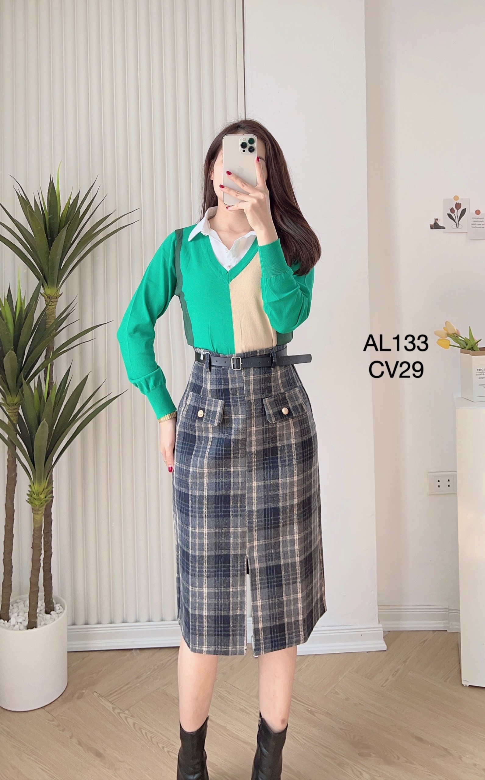 CV29 cv dạ kẻ