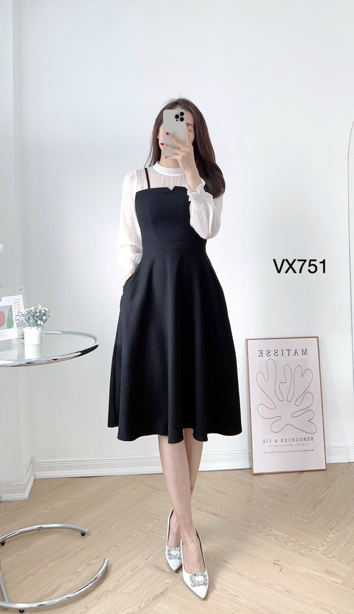 VX751 váy yếm 2 dây