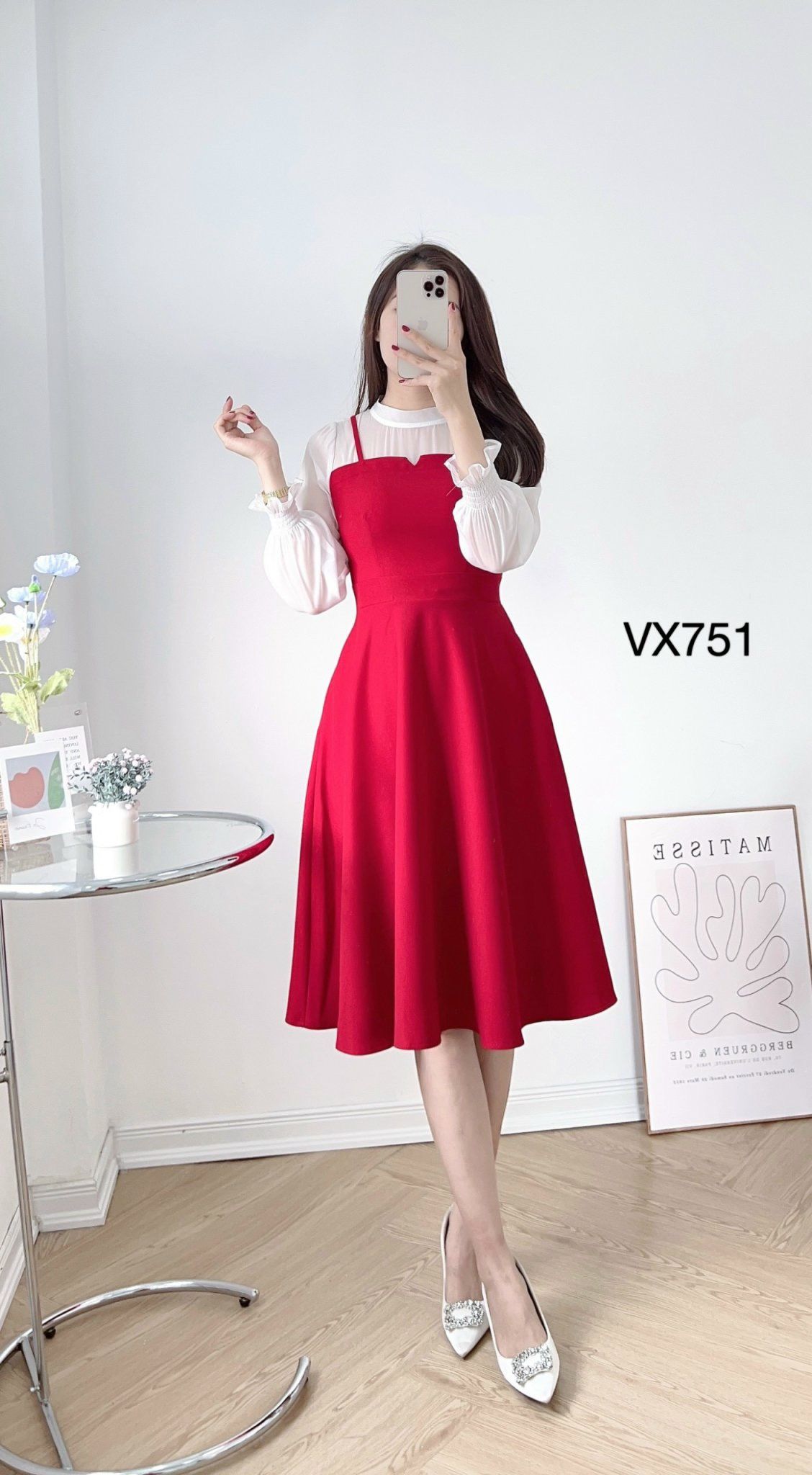 VX751 váy yếm 2 dây