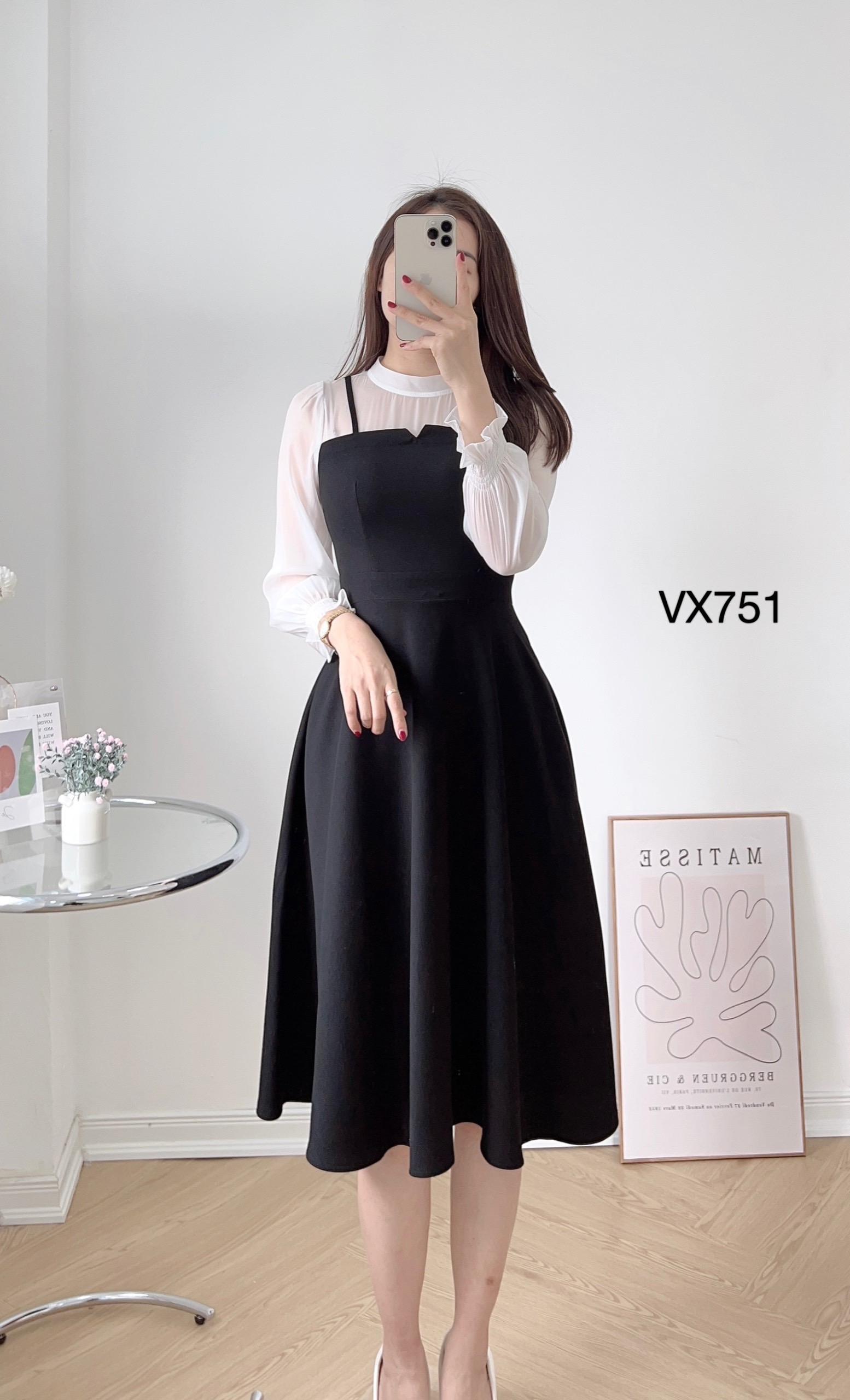 VX751 váy yếm 2 dây