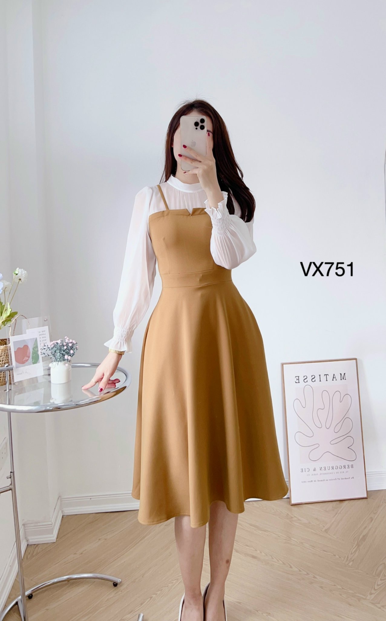 VX751 váy yếm 2 dây