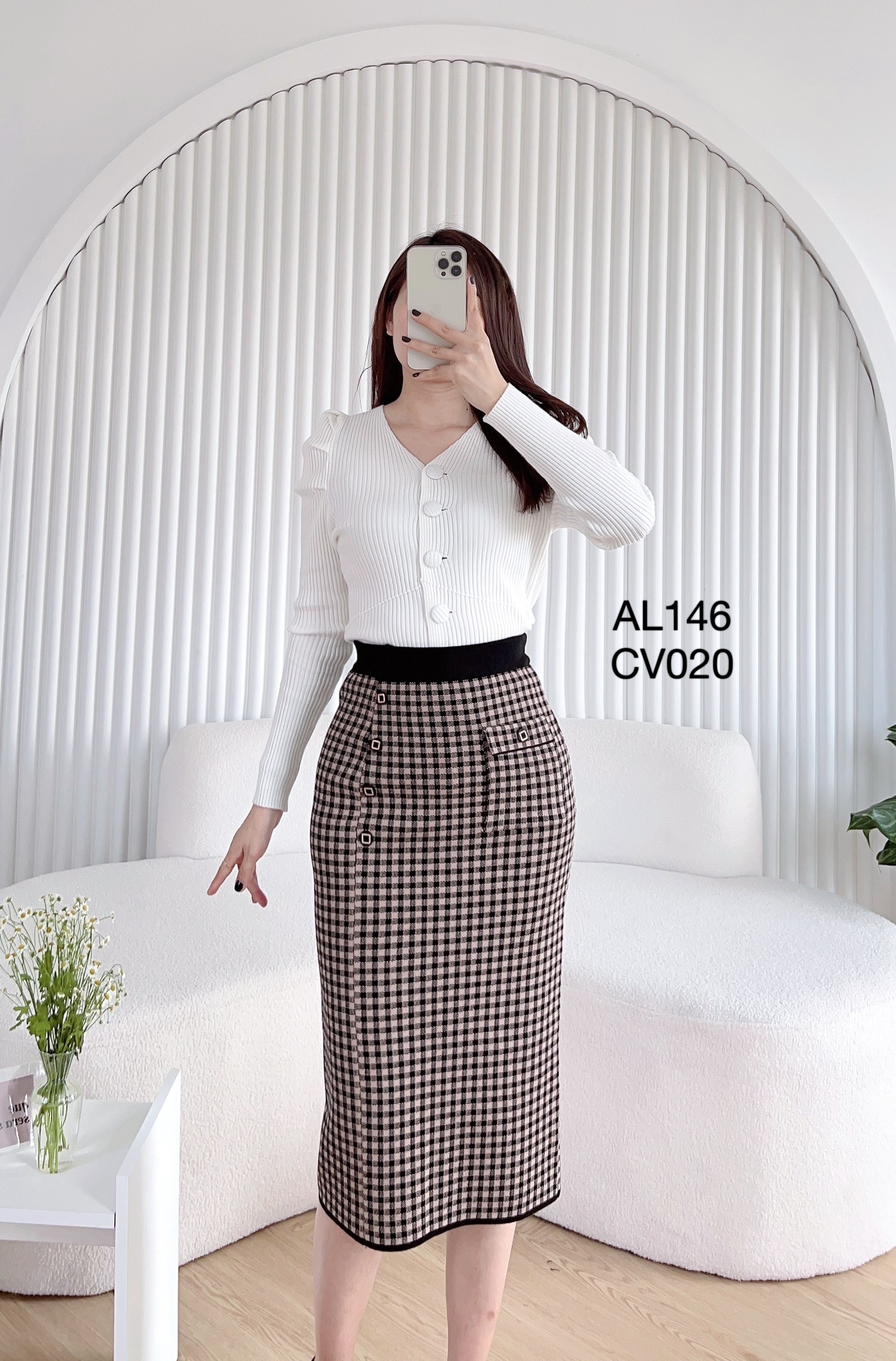 CV020 CV Len cúc vuông