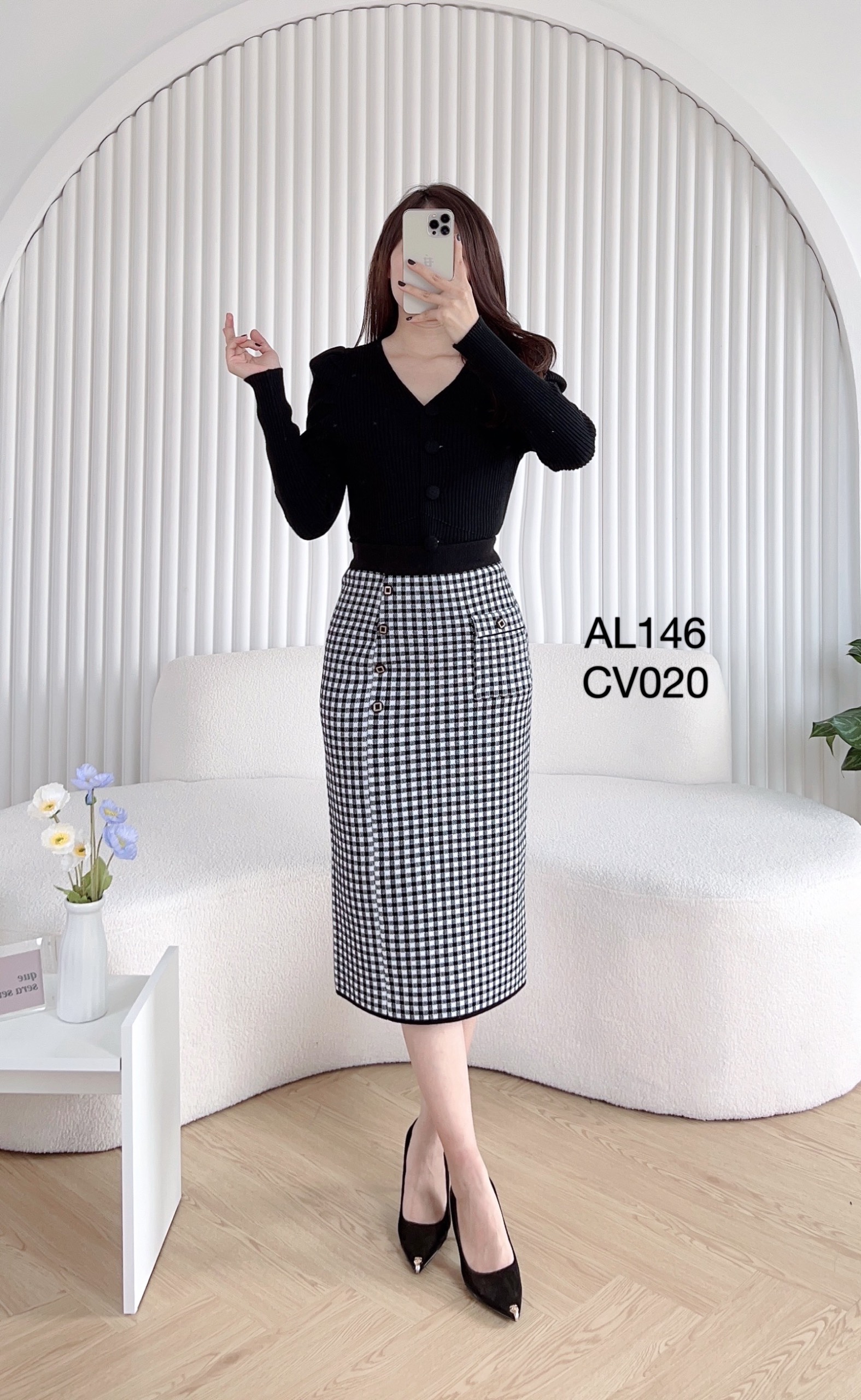 CV020 CV Len cúc vuông