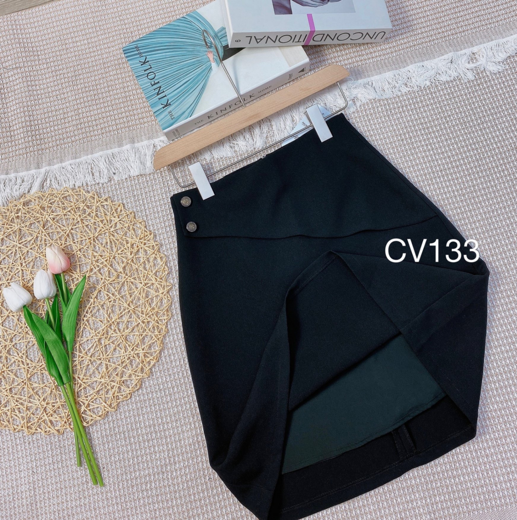 CV133 CV A vạt 2 cúc