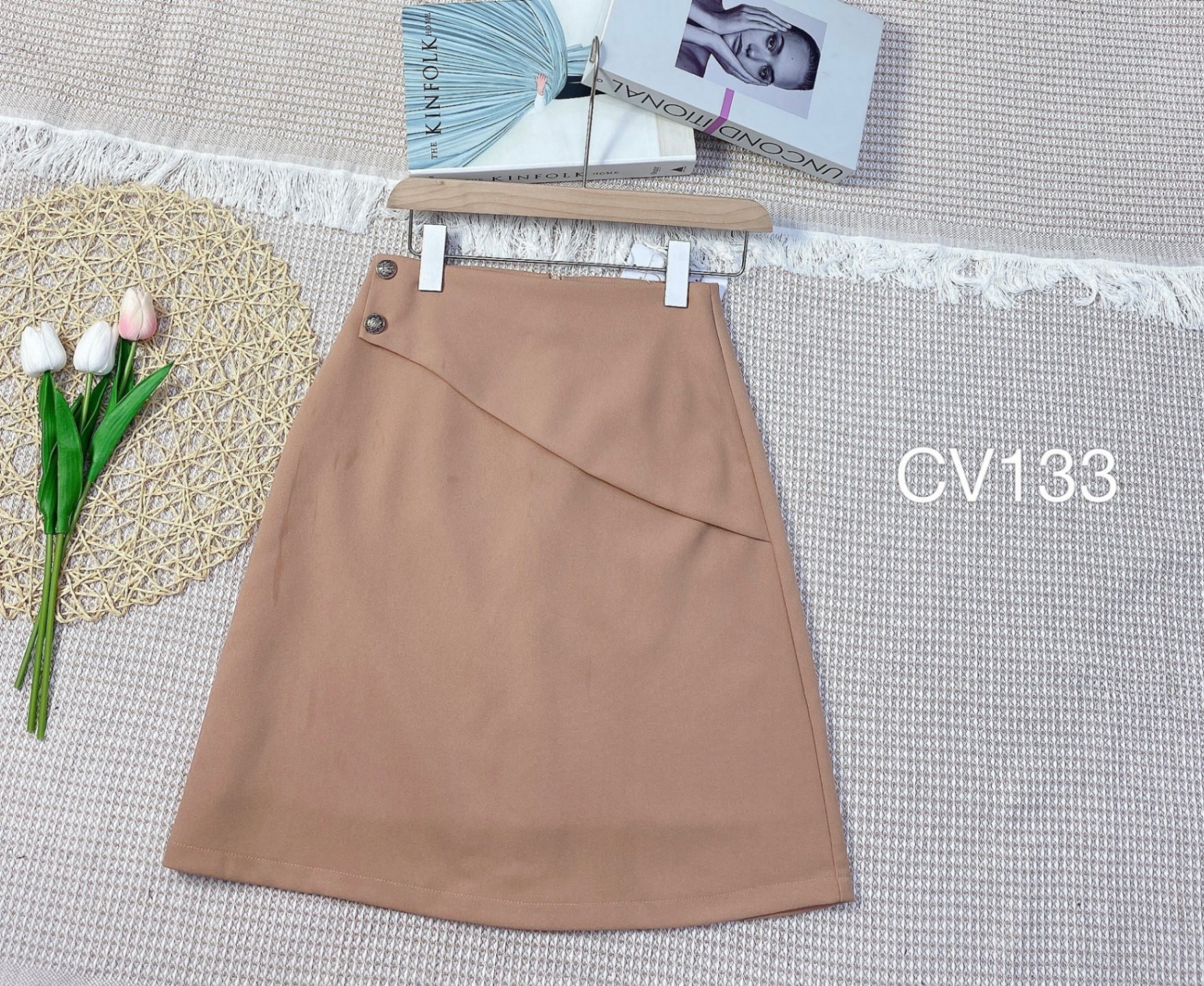 CV133 CV A vạt 2 cúc
