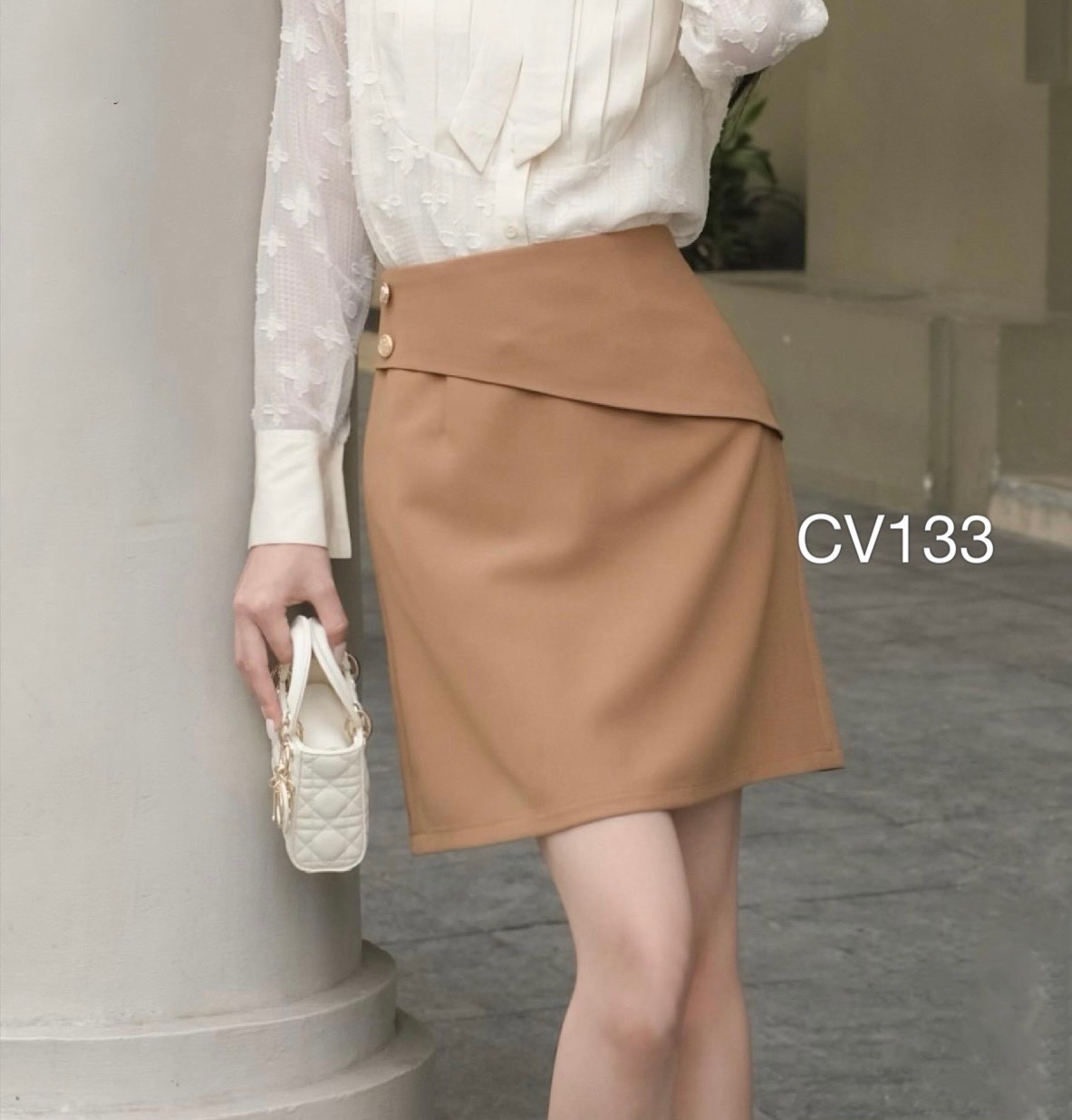 CV133 CV A vạt 2 cúc