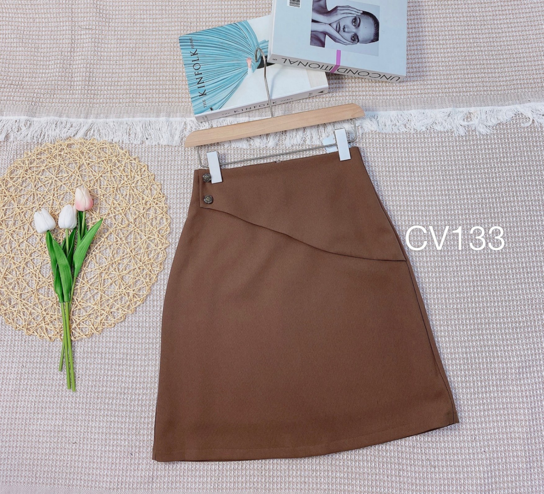 CV133 CV A vạt 2 cúc