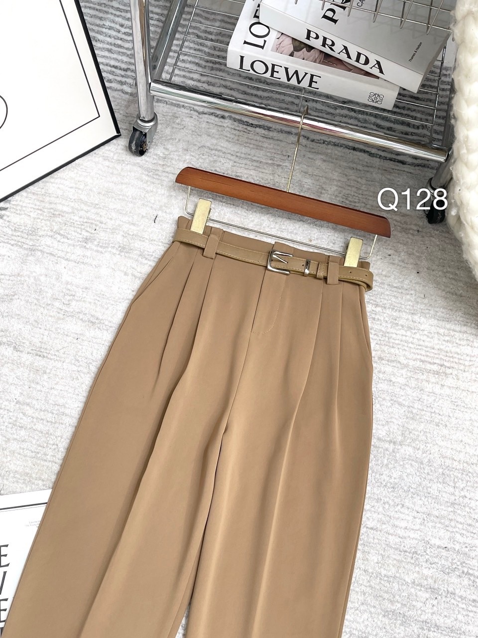 Q128 quần baggy QC kèm đai