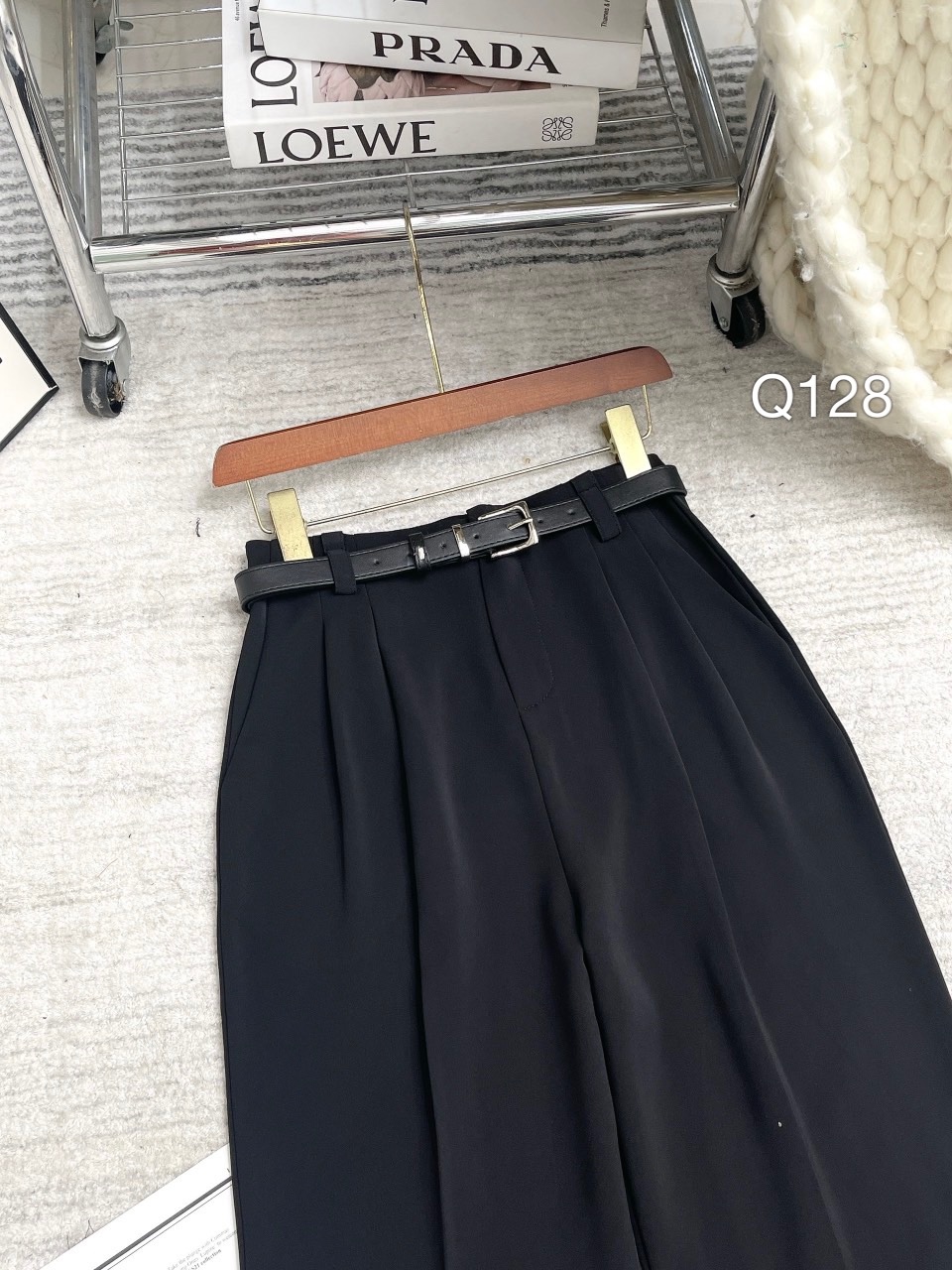 Q128 quần baggy QC kèm đai