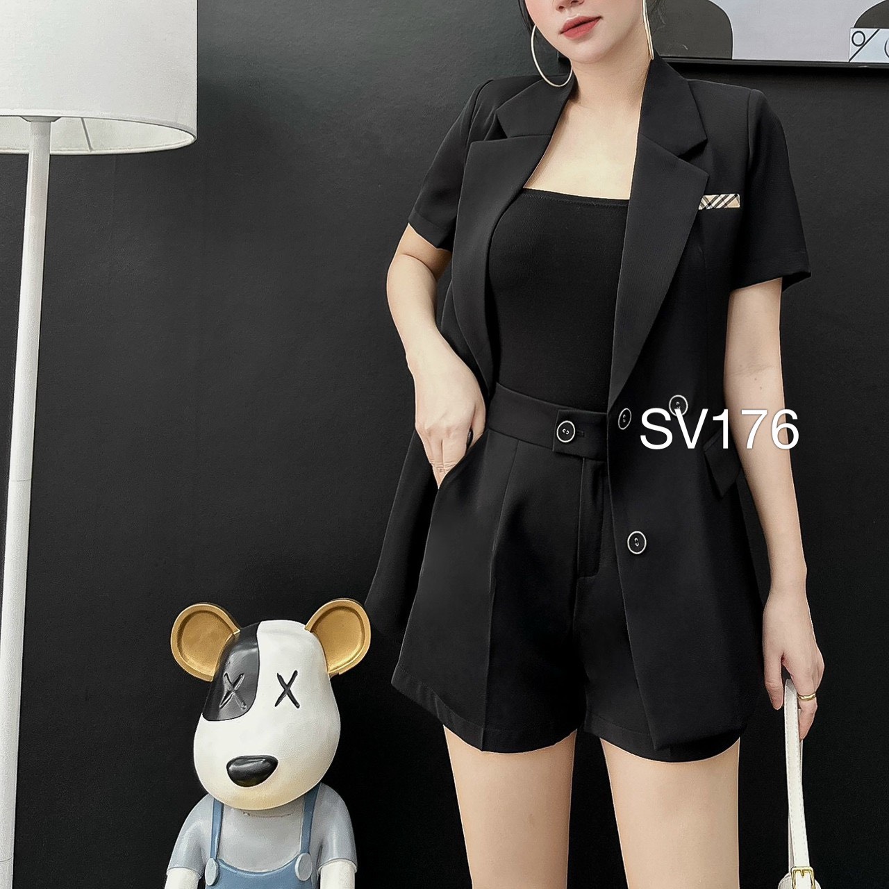 SV176 set vest quần đùi