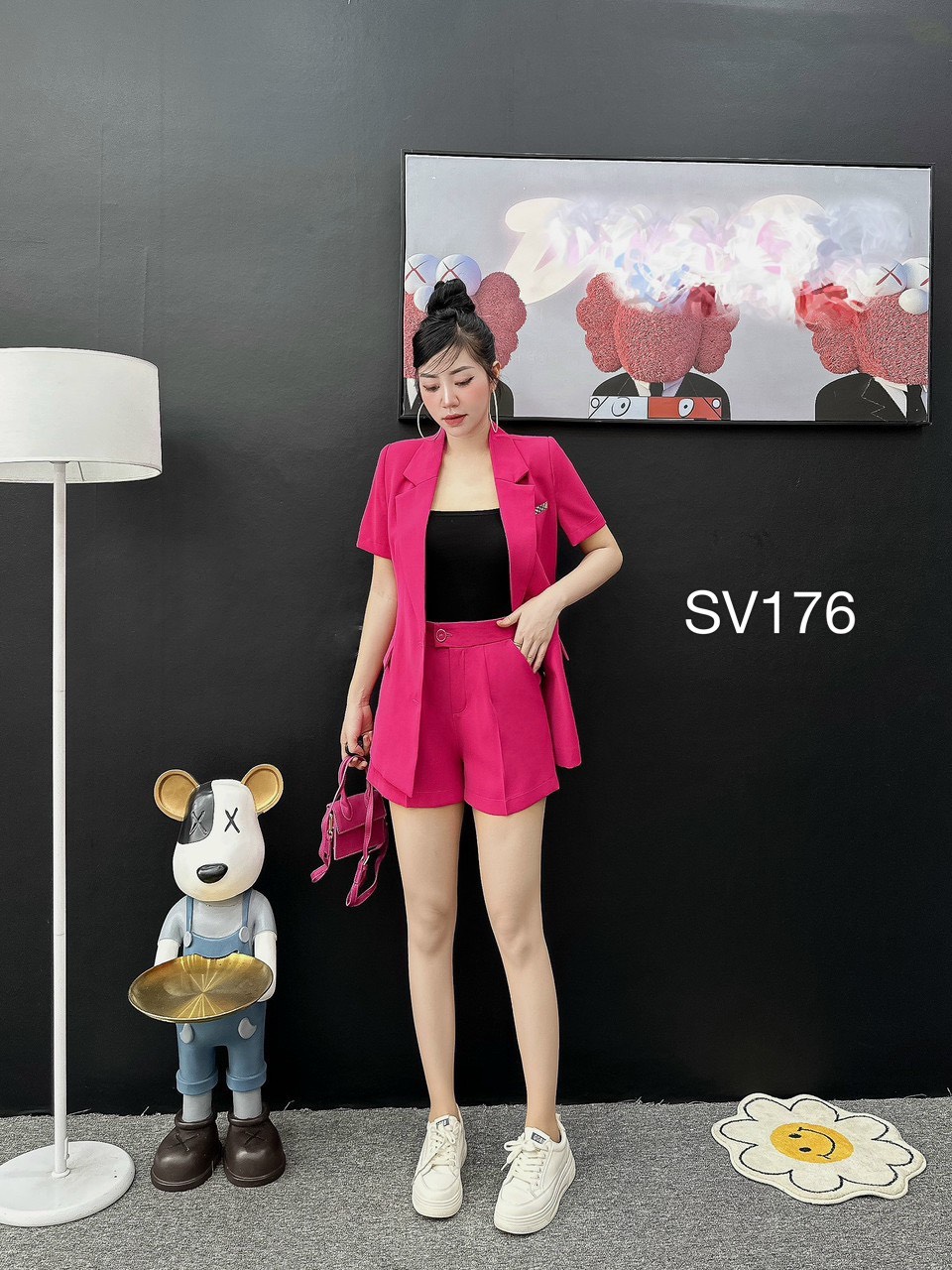 SV176 set vest quần đùi