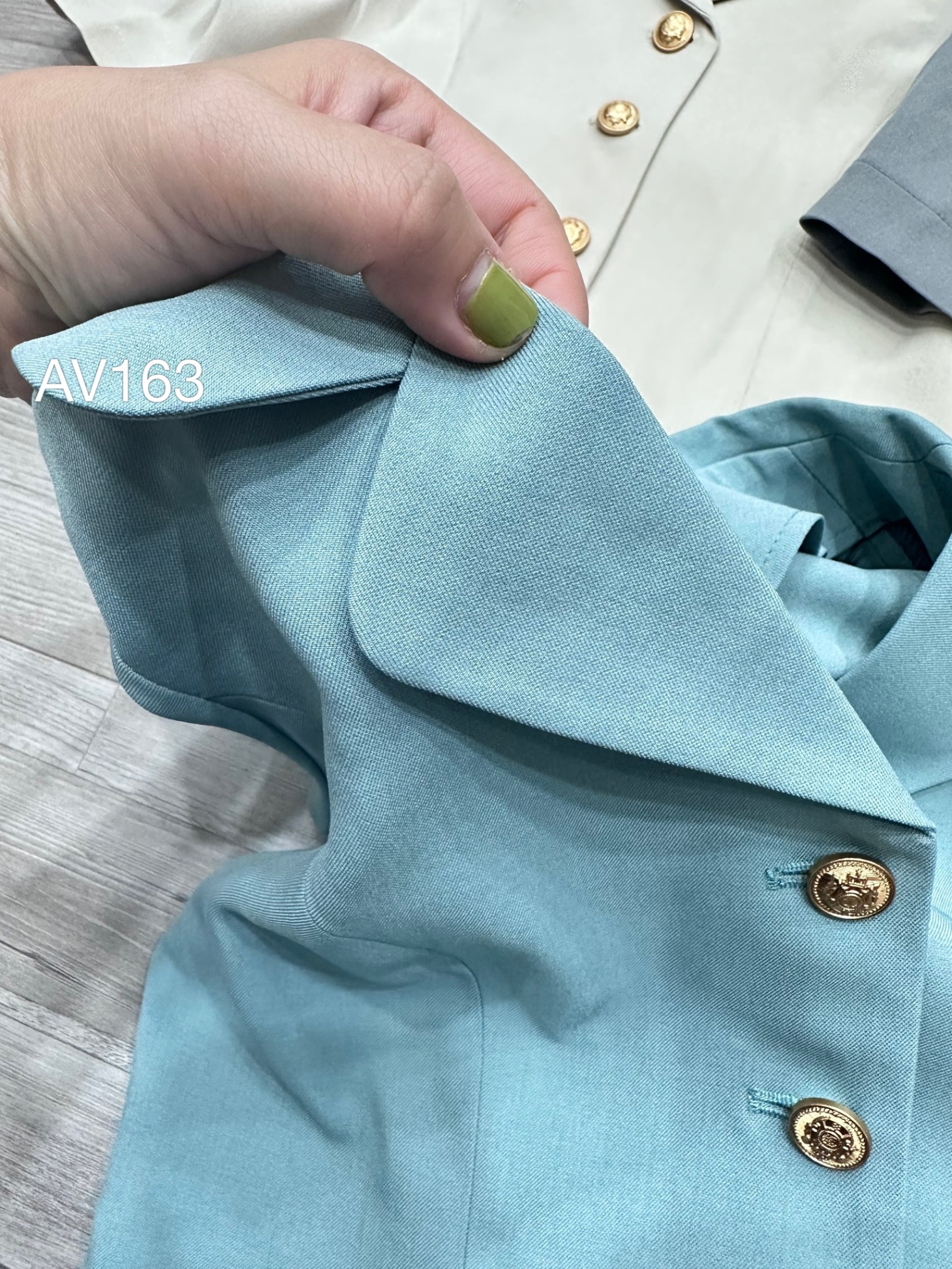 AV163 áo vest khuy đồng