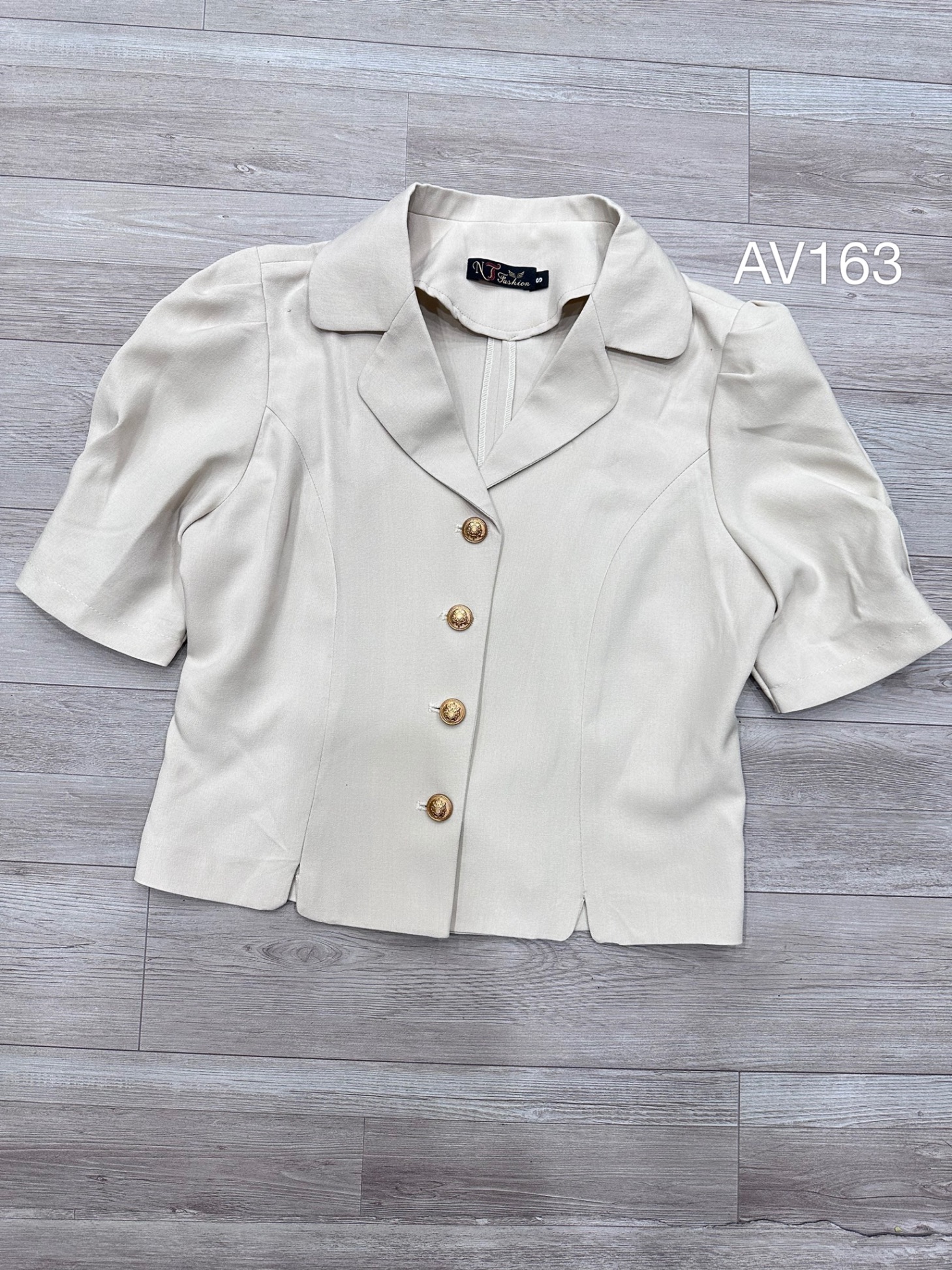 AV163 áo vest khuy đồng