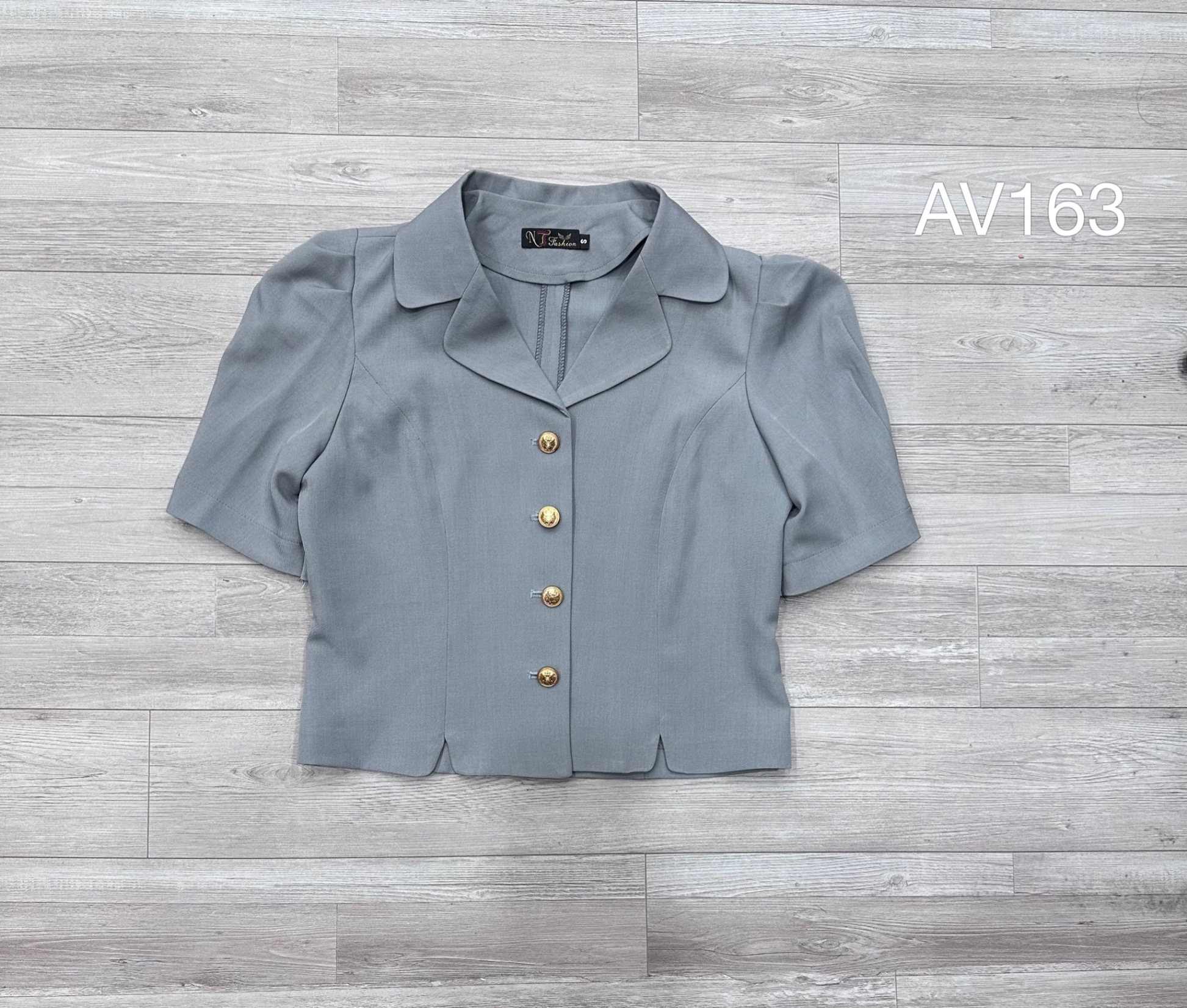 AV163 áo vest khuy đồng