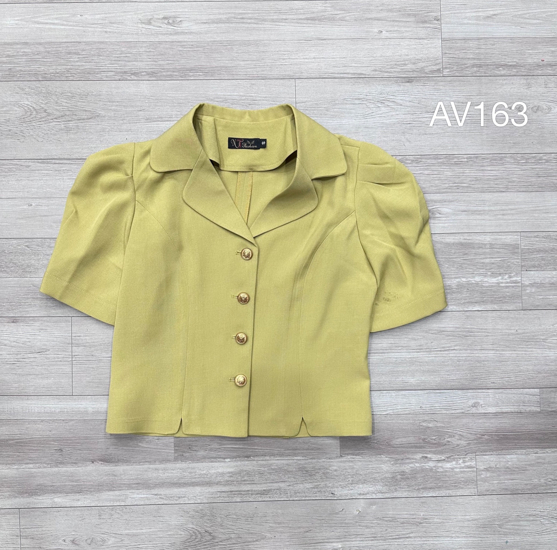 AV163 áo vest khuy đồng