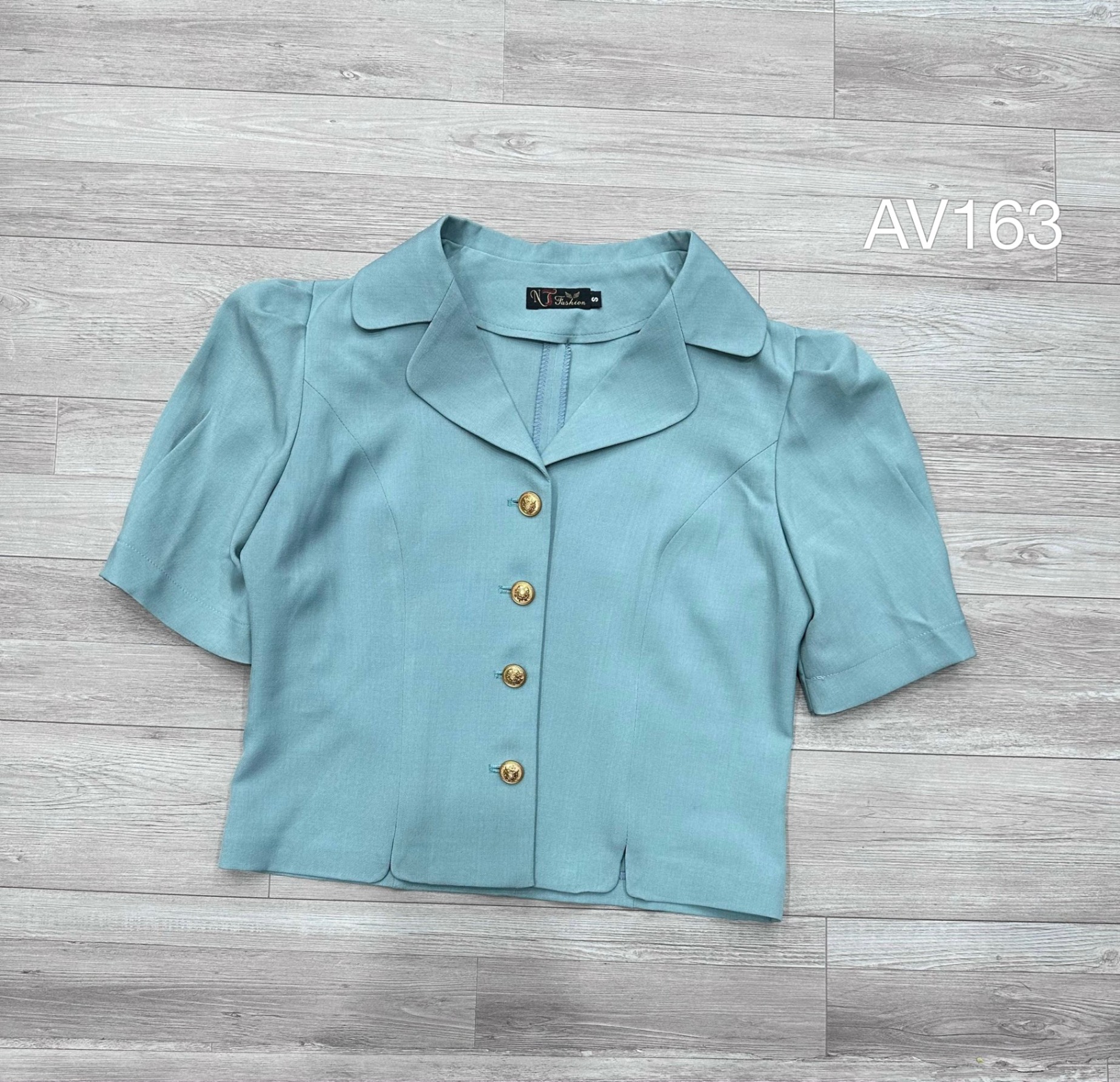 AV163 áo vest khuy đồng
