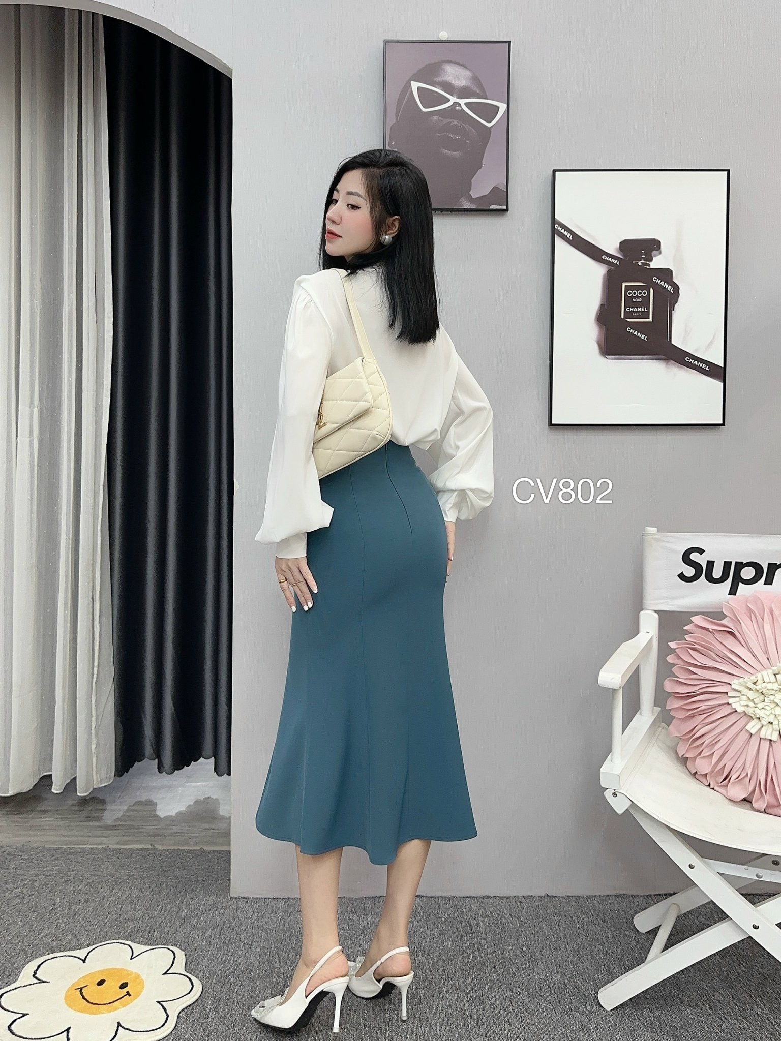 CV802 CV đuôi cá 2 nắp túi