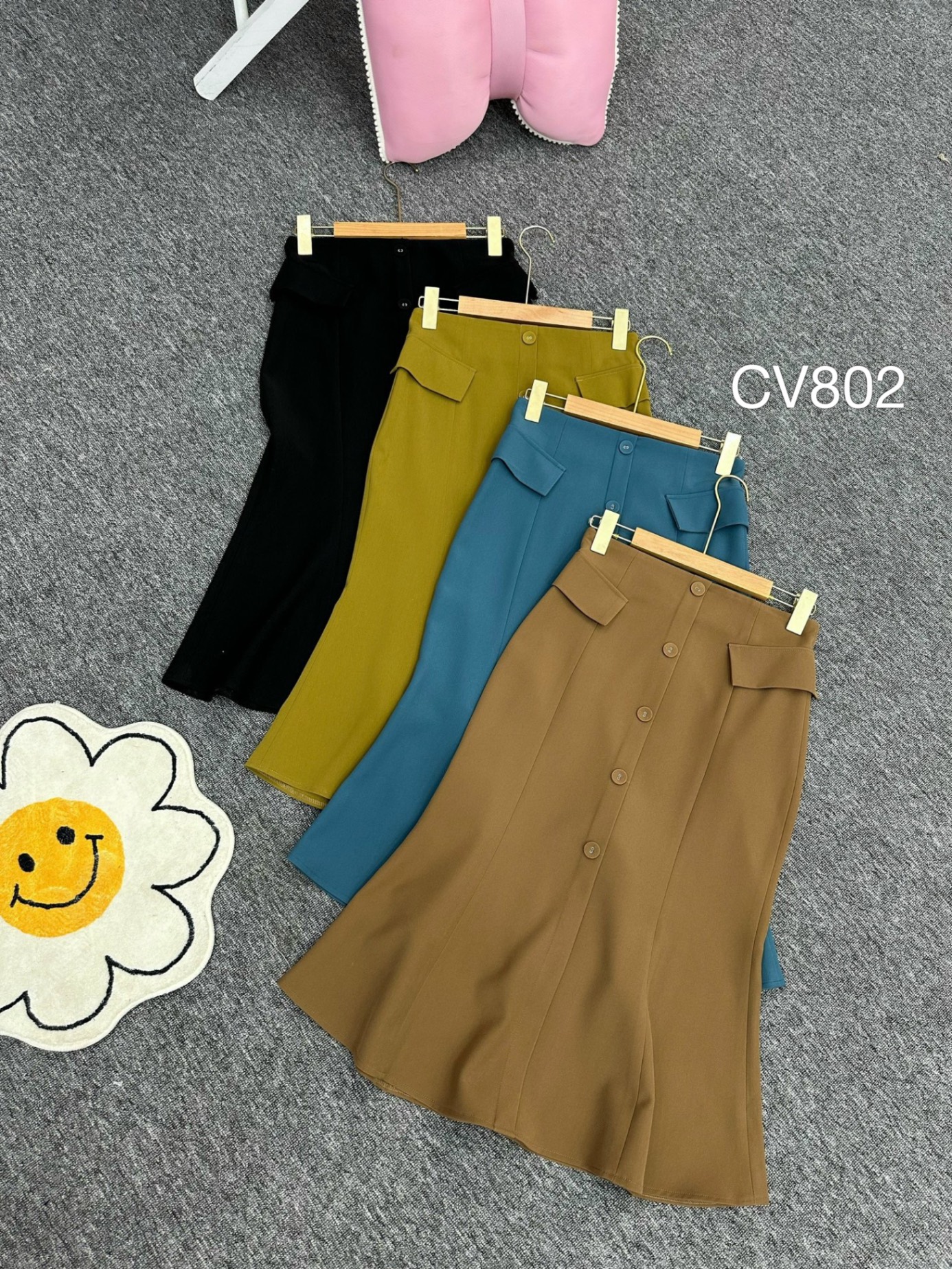 CV802 CV đuôi cá 2 nắp túi