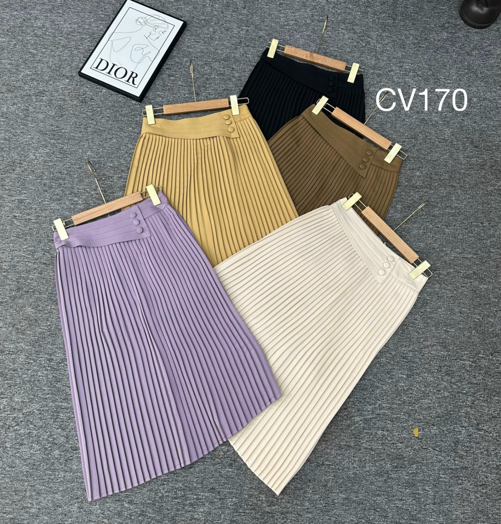 CV170 cv dập ly 3 cúc bọc