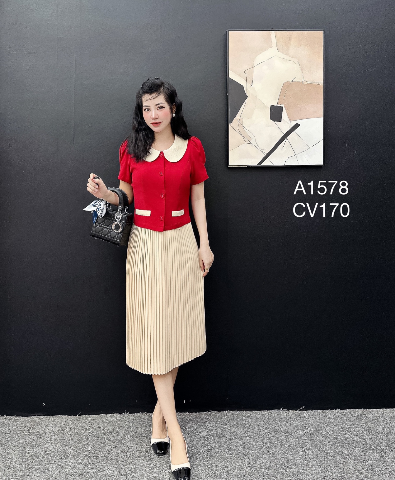 CV170 cv dập ly 3 cúc bọc