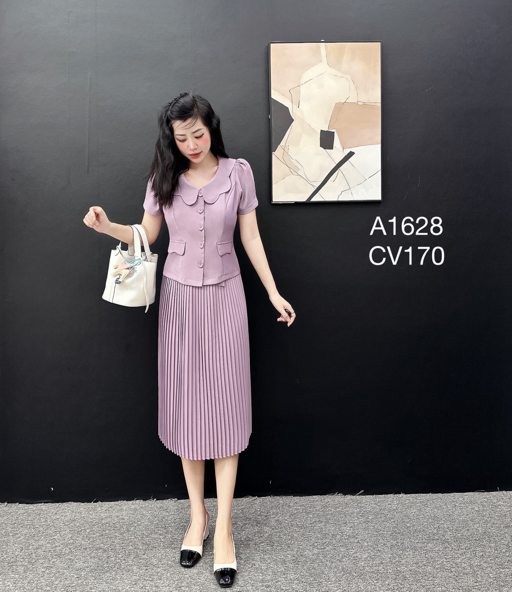 CV170 cv dập ly 3 cúc bọc