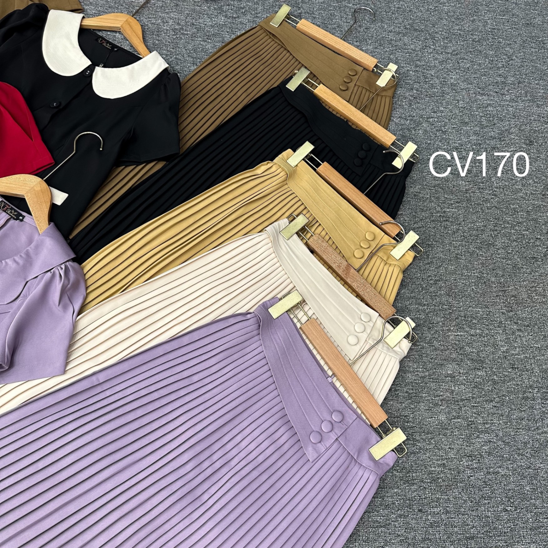 CV170 cv dập ly 3 cúc bọc