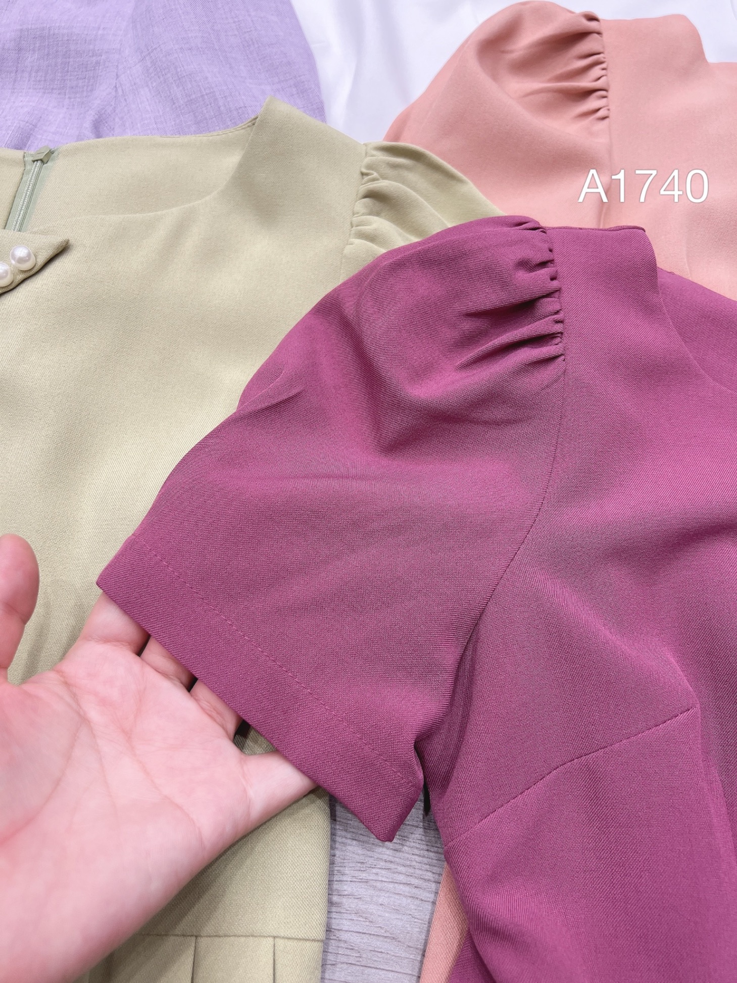 A1740 áo peplum 4 ngọc