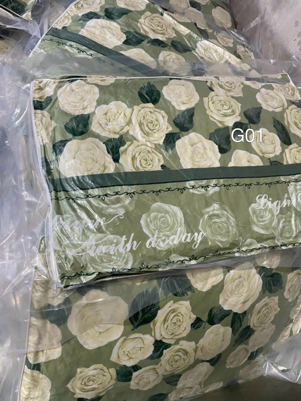 G01 set 2 gối hoa xanh