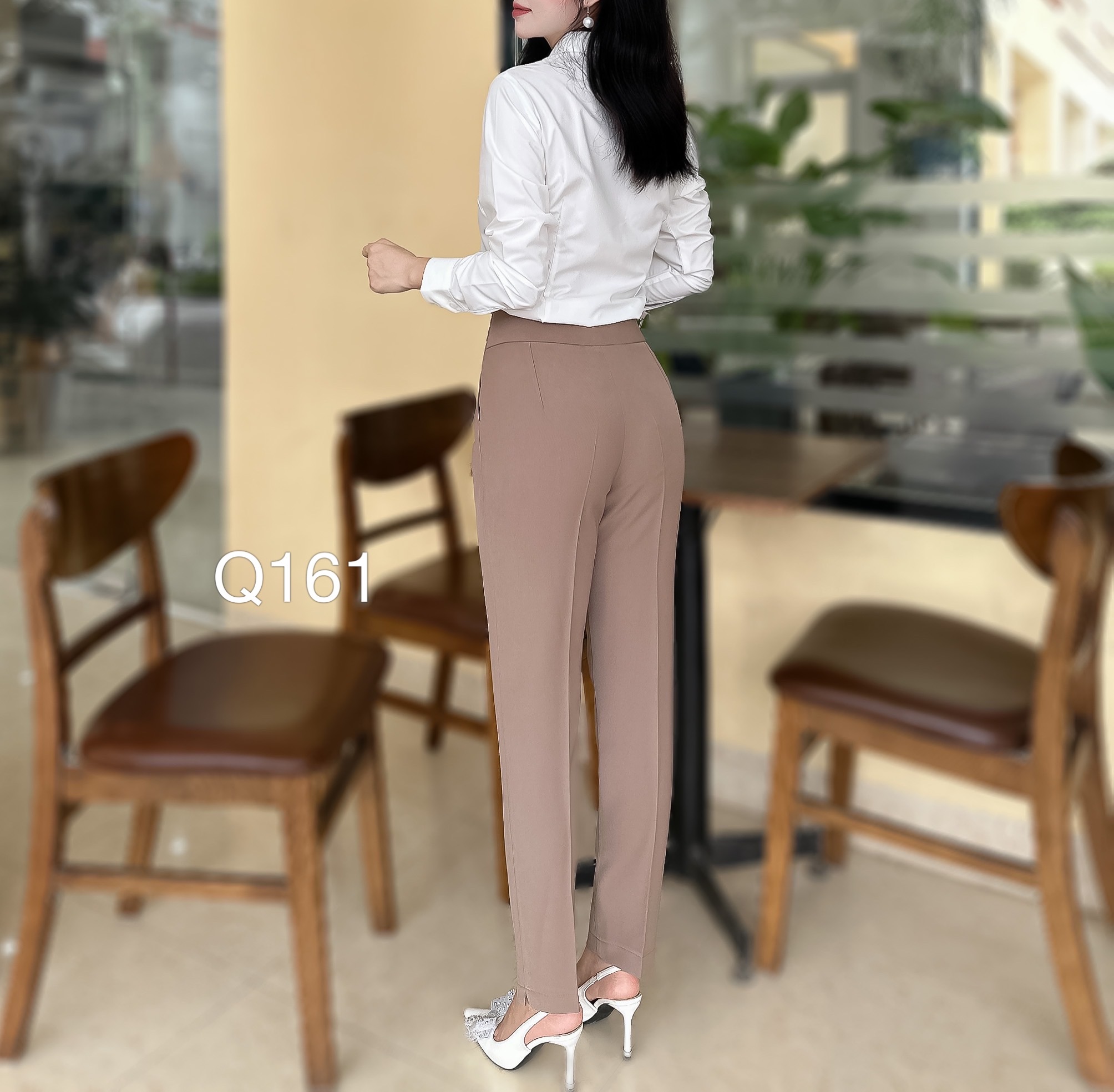 Q161 Quần baggy ly cạp 2 cúc