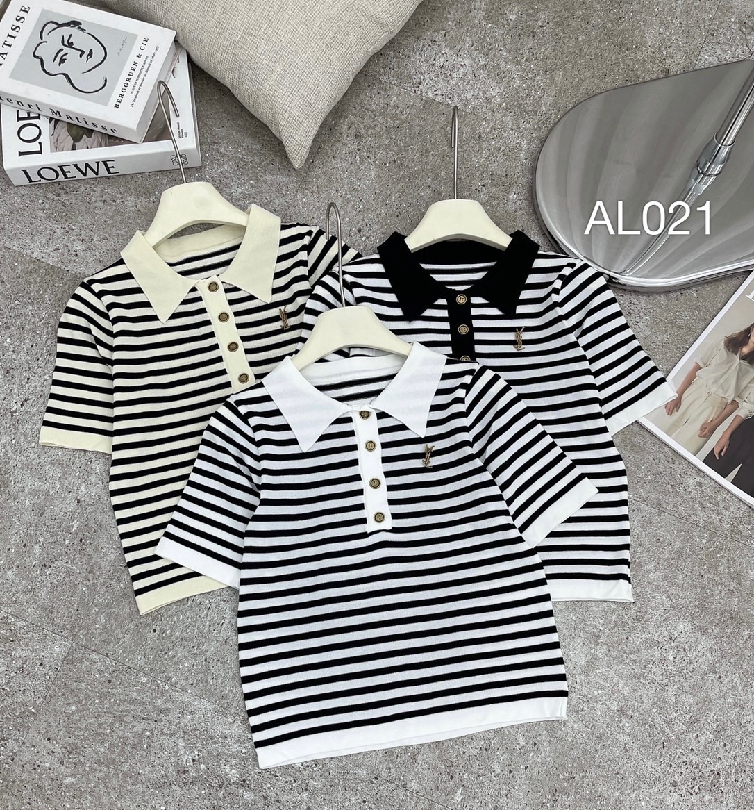 AL021 polo len lẻ tag YSL