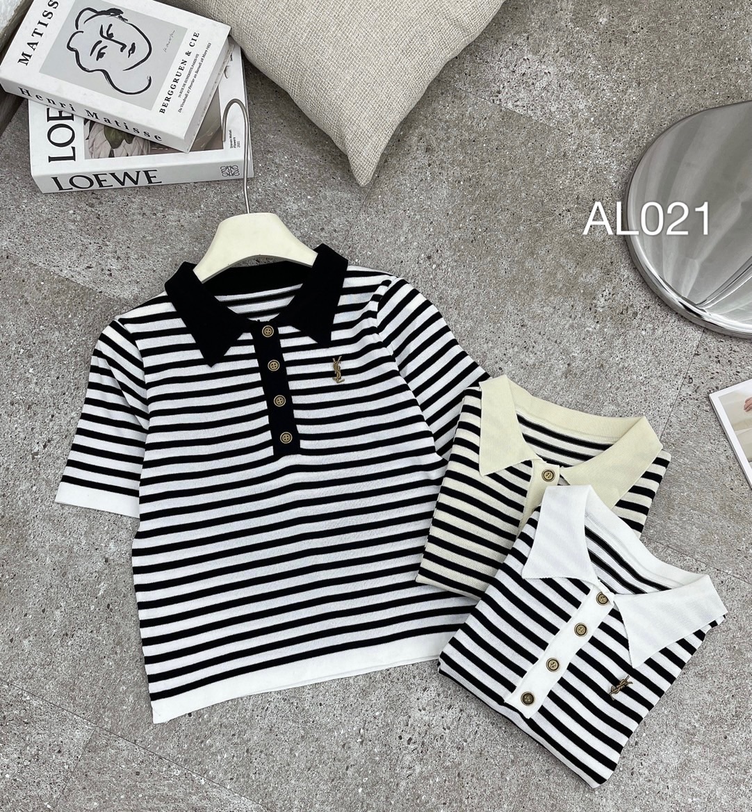 AL021 polo len lẻ tag YSL