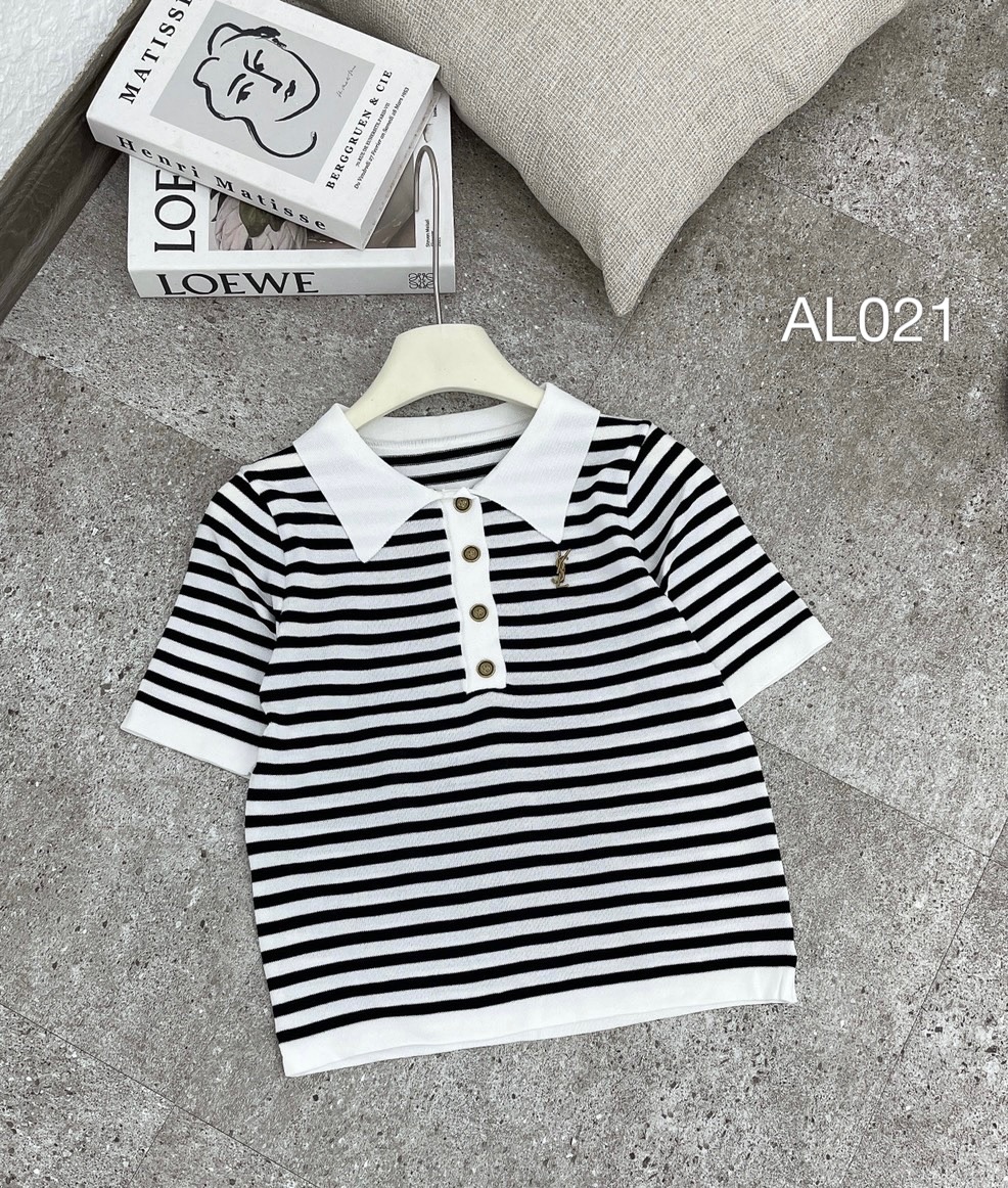 AL021 polo len lẻ tag YSL