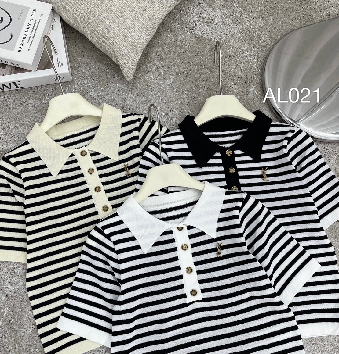 AL021 polo len lẻ tag YSL