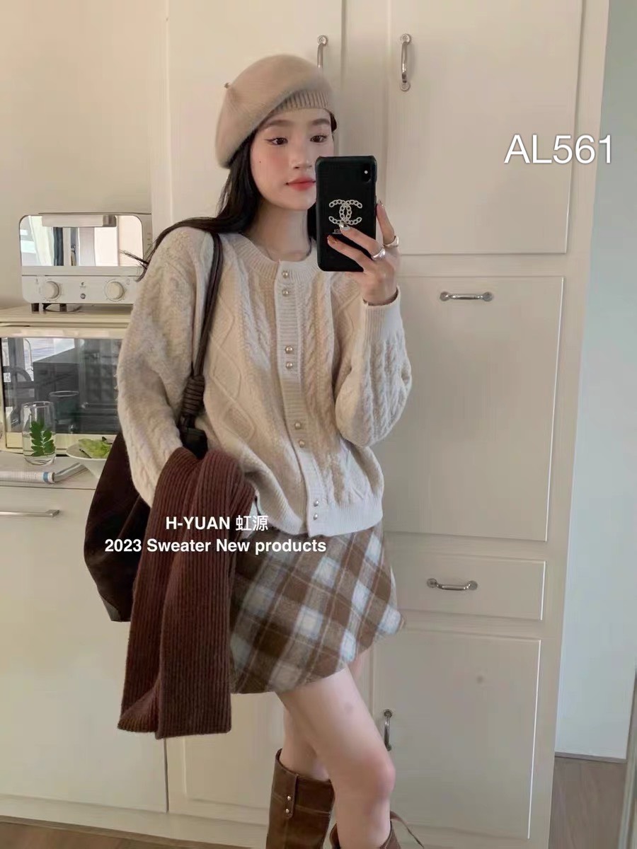 AL561 áo cardigan xoắn thừng